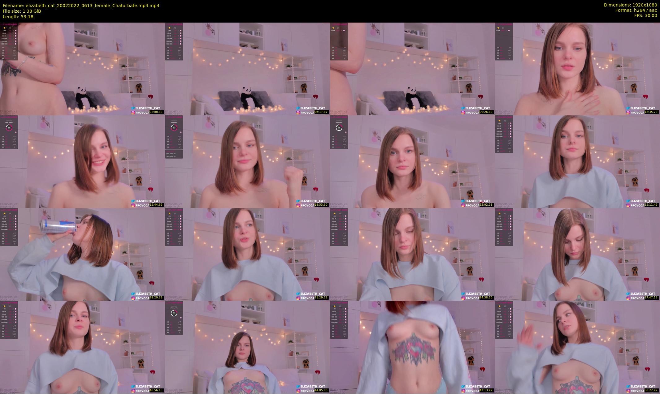 elizabeth_cat — 54 minute Chaturbate female cam show recording, 1080p, Feb 20, 2022