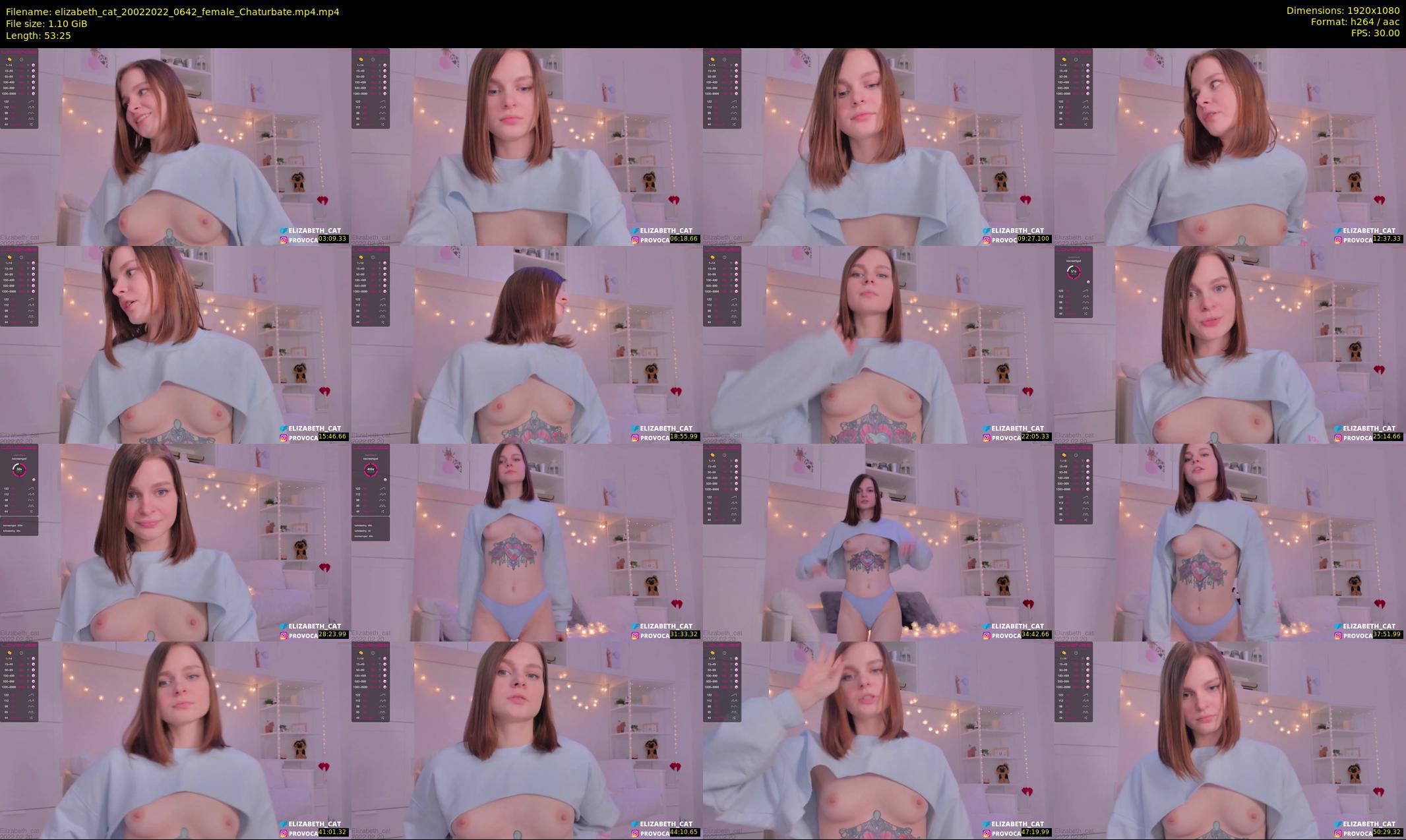 elizabeth_cat — 54 minute Chaturbate female cam show recording, 1080p, Feb 20, 2022