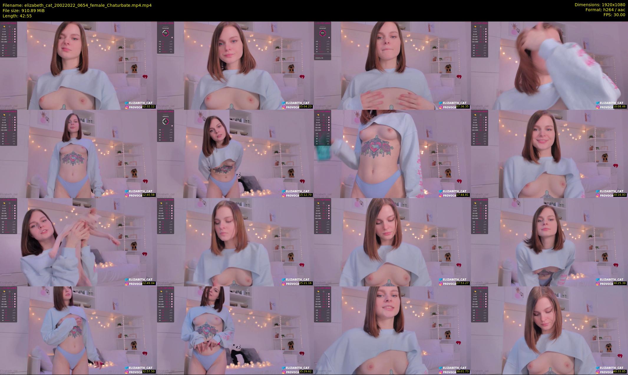 elizabeth_cat — 43 minute Chaturbate female cam show recording, 1080p, Feb 20, 2022