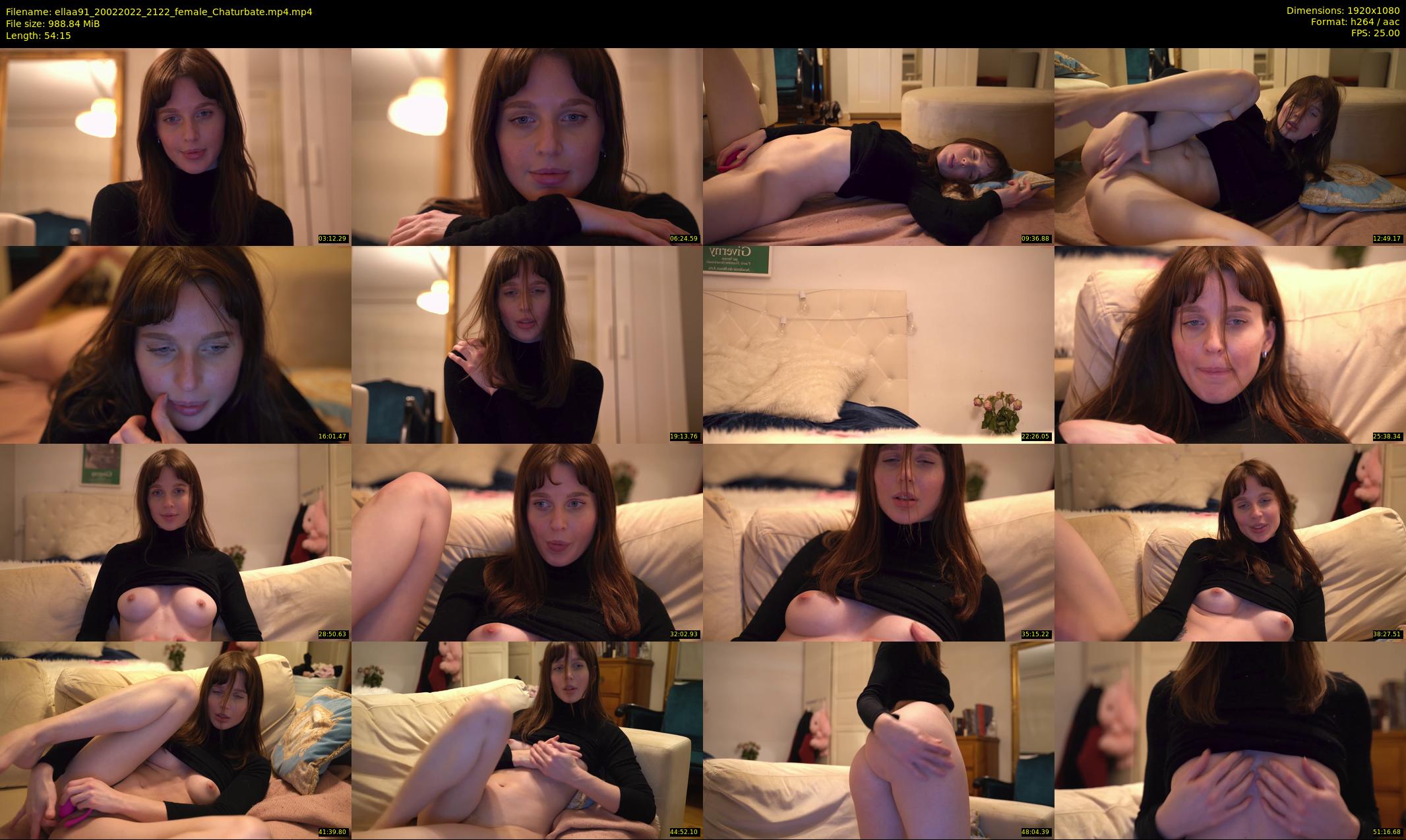 ellaa91 — 55 minute Chaturbate female cam show recording, 1080p, Feb 20, 2022