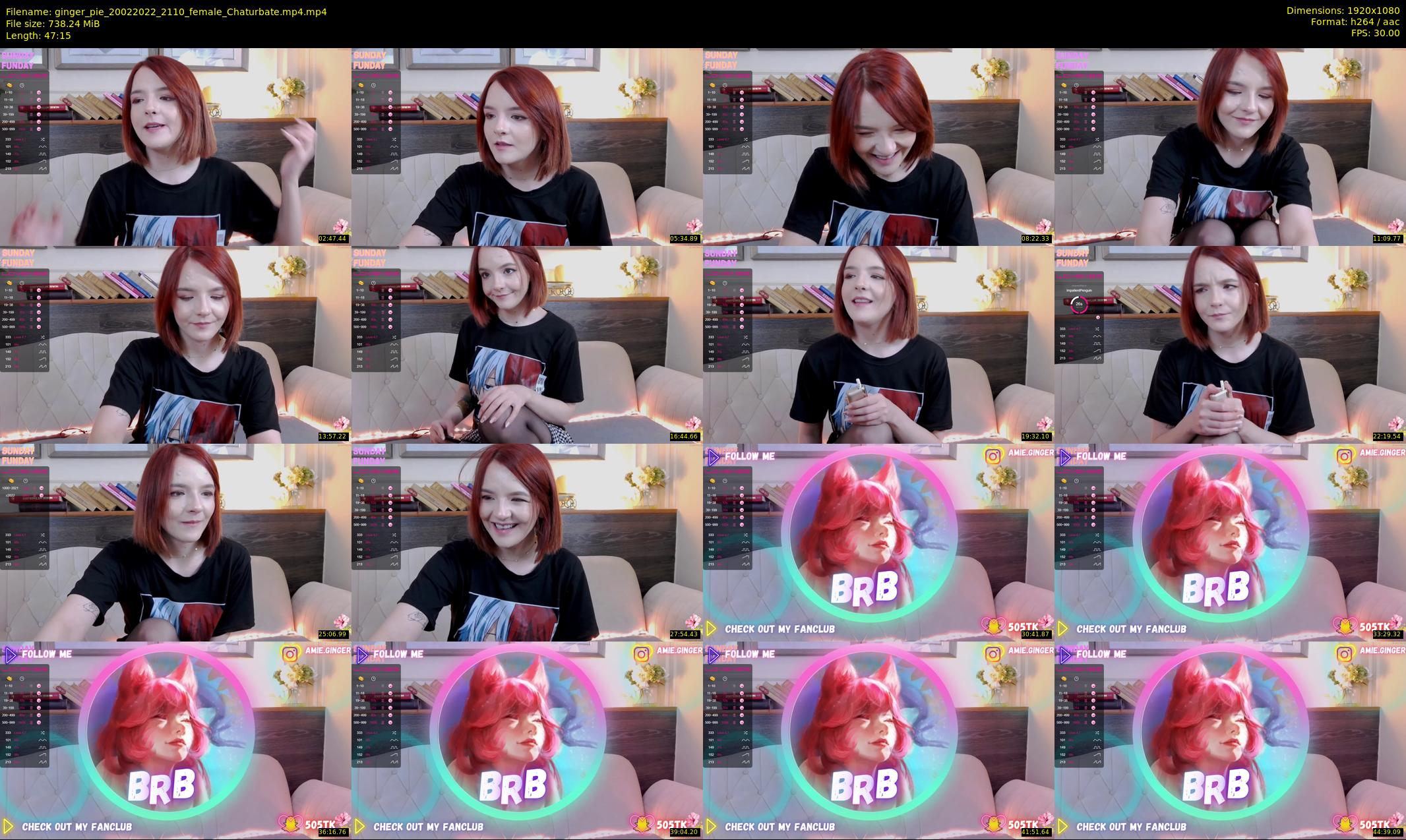 ginger_pie — 48 minute Chaturbate female cam show recording, 1080p, Feb 20, 2022