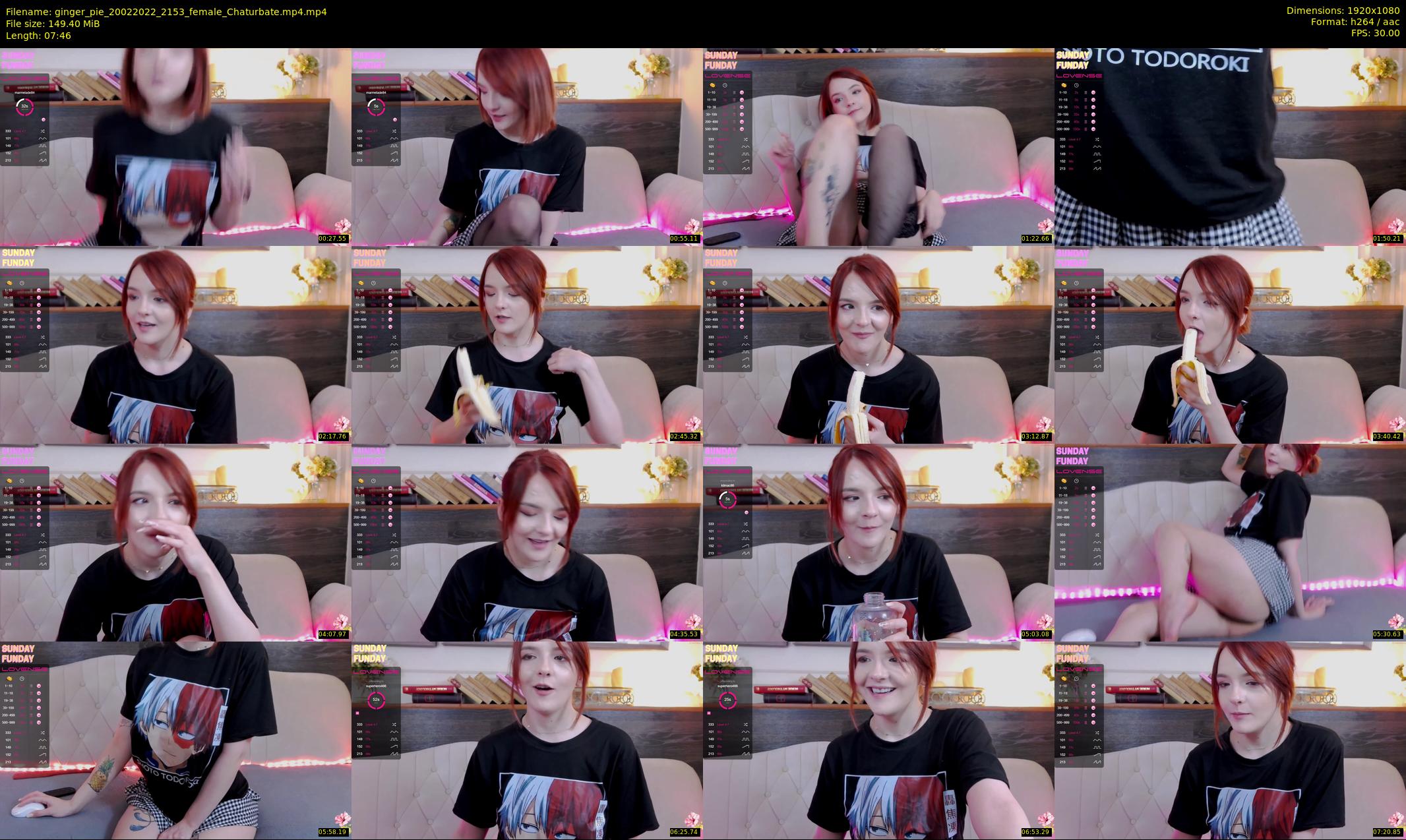 ginger_pie — 8 minute Chaturbate female cam show recording, 1080p, Feb 20, 2022