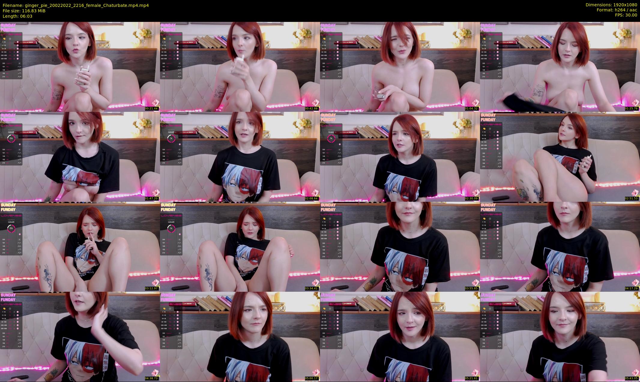 ginger_pie — 7 minute Chaturbate female cam show recording, 1080p, Feb 20, 2022