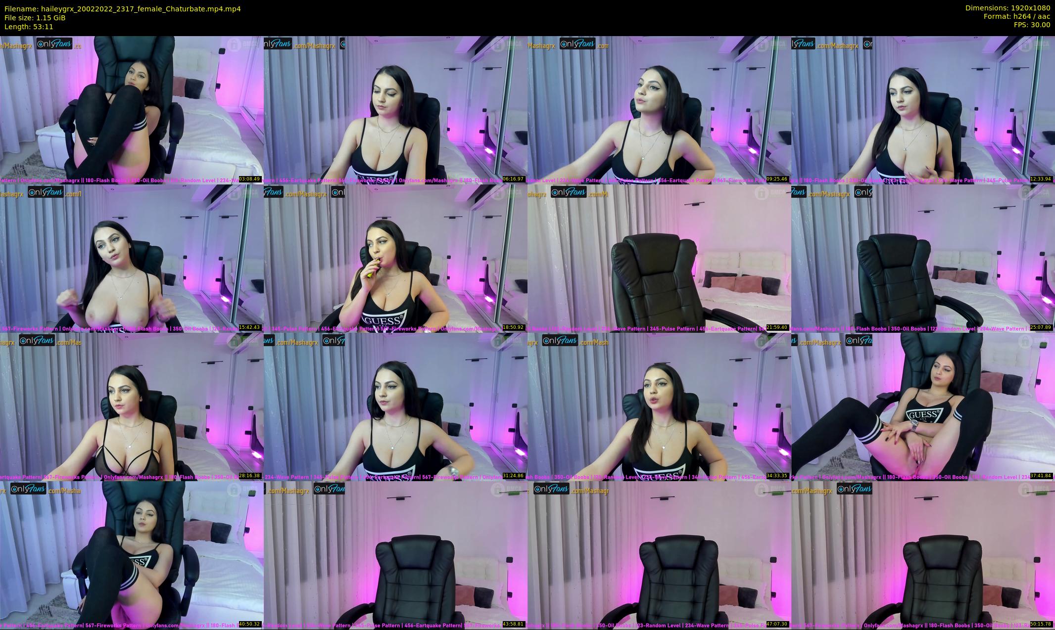 haileygrx — 54 minute Chaturbate female cam show recording, 1080p, Feb 20, 2022