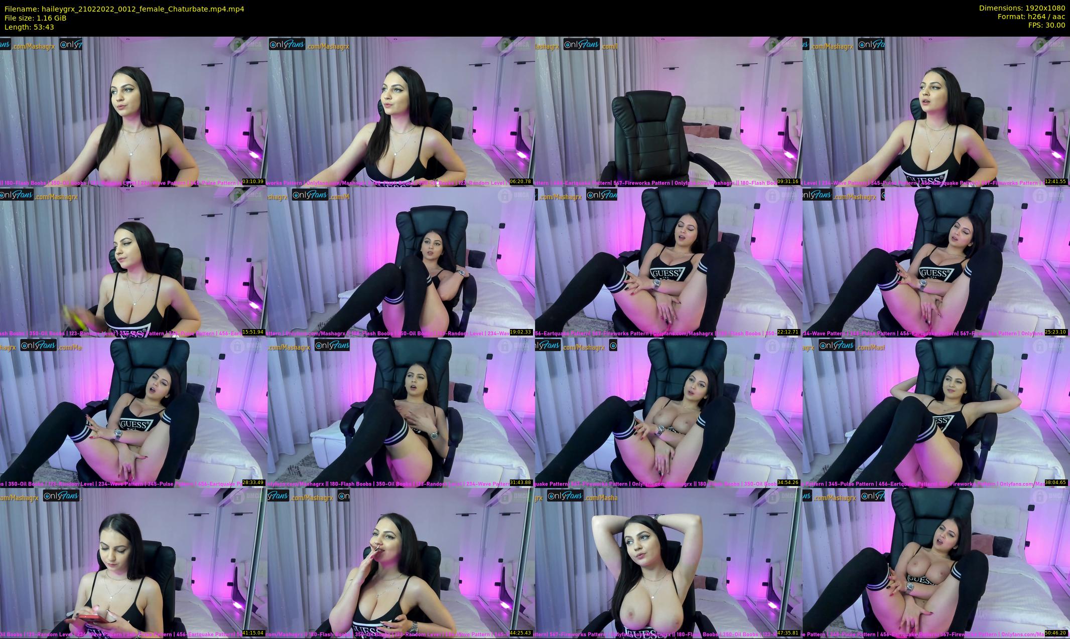 haileygrx — 54 minute Chaturbate female cam show recording, 1080p, Feb 21, 2022