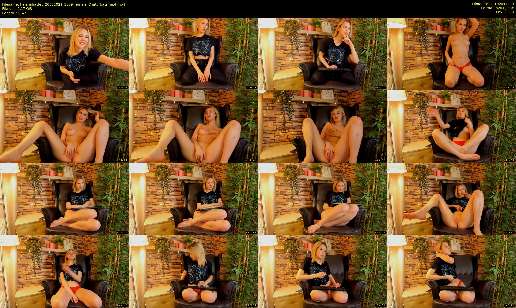 helenahayley — 60 minute Chaturbate female cam show recording, 1080p, Feb 20, 2022
