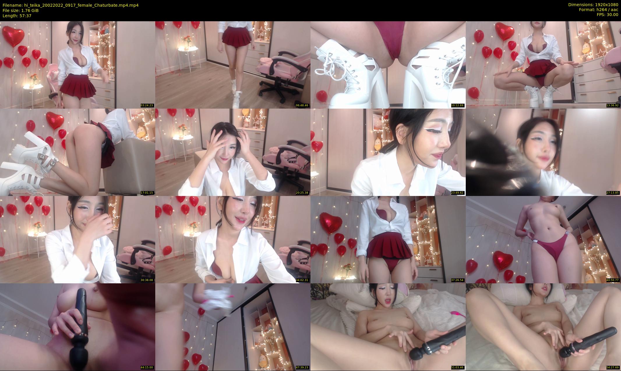 hi_teika — 58 minute Chaturbate female cam show recording, 1080p, Feb 20, 2022