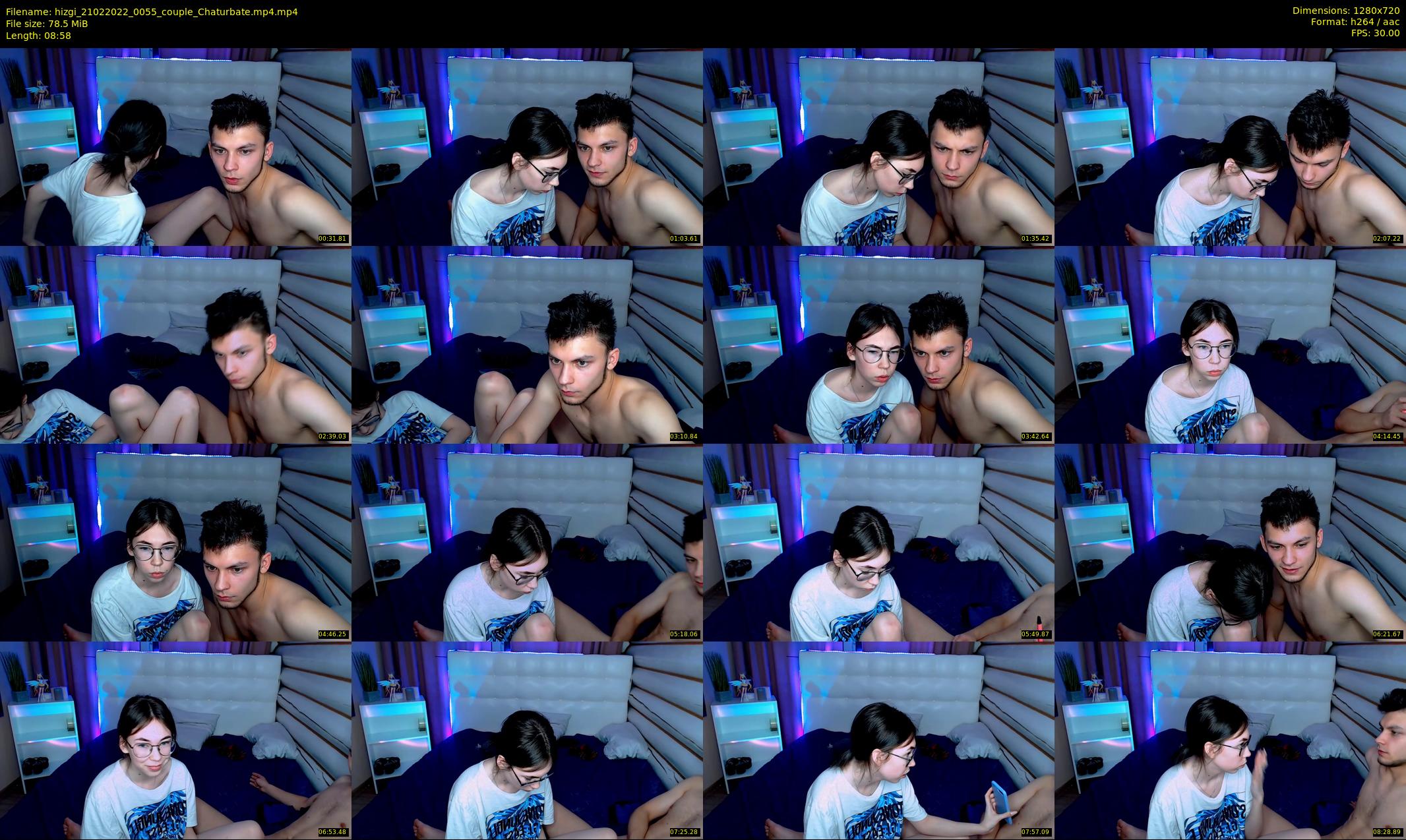 hizgi — 9 minute Chaturbate couple cam show recording, 720p, Feb 21, 2022