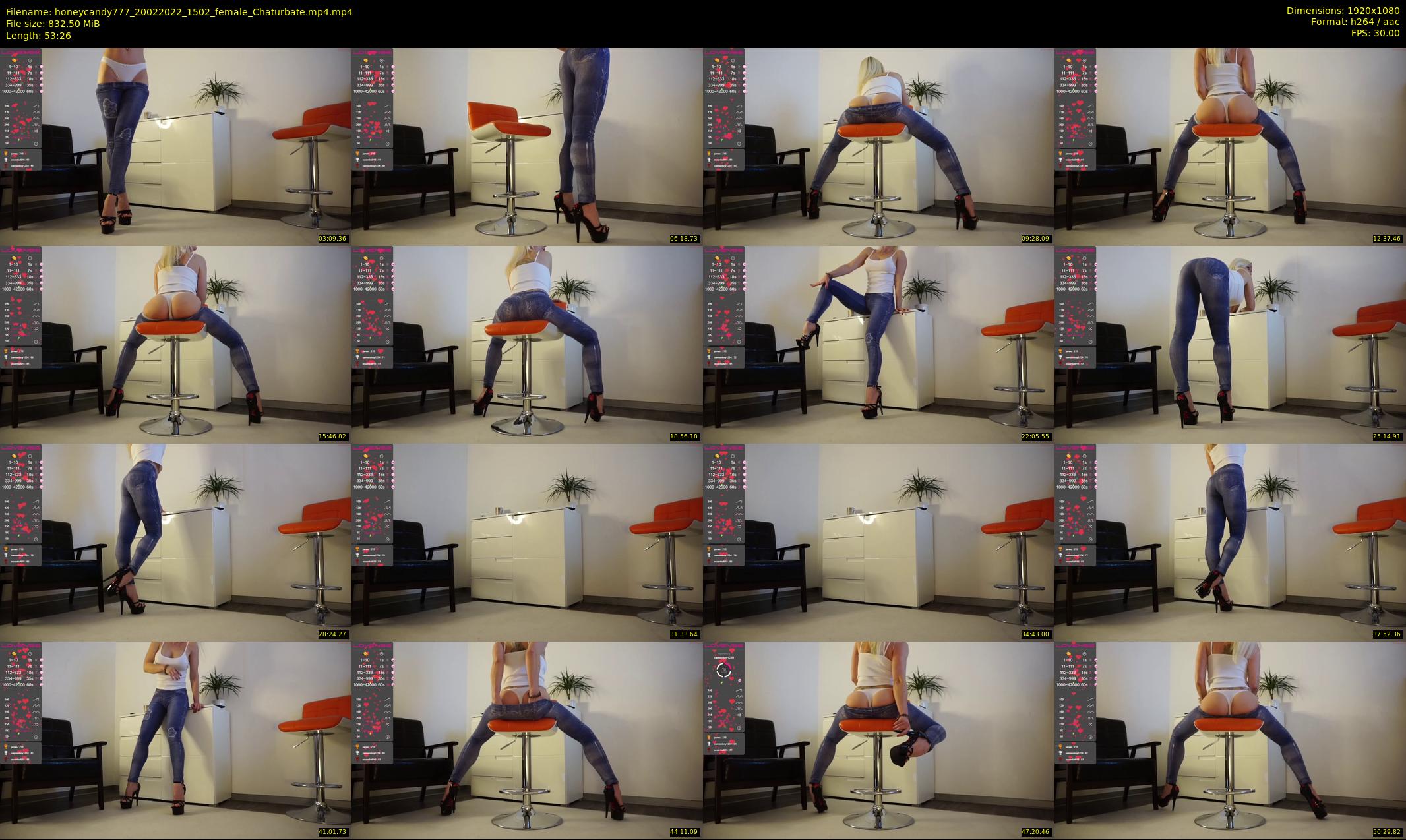 honeycandy777 — 54 minute Chaturbate couple cam show recording, 1080p, Feb 20, 2022