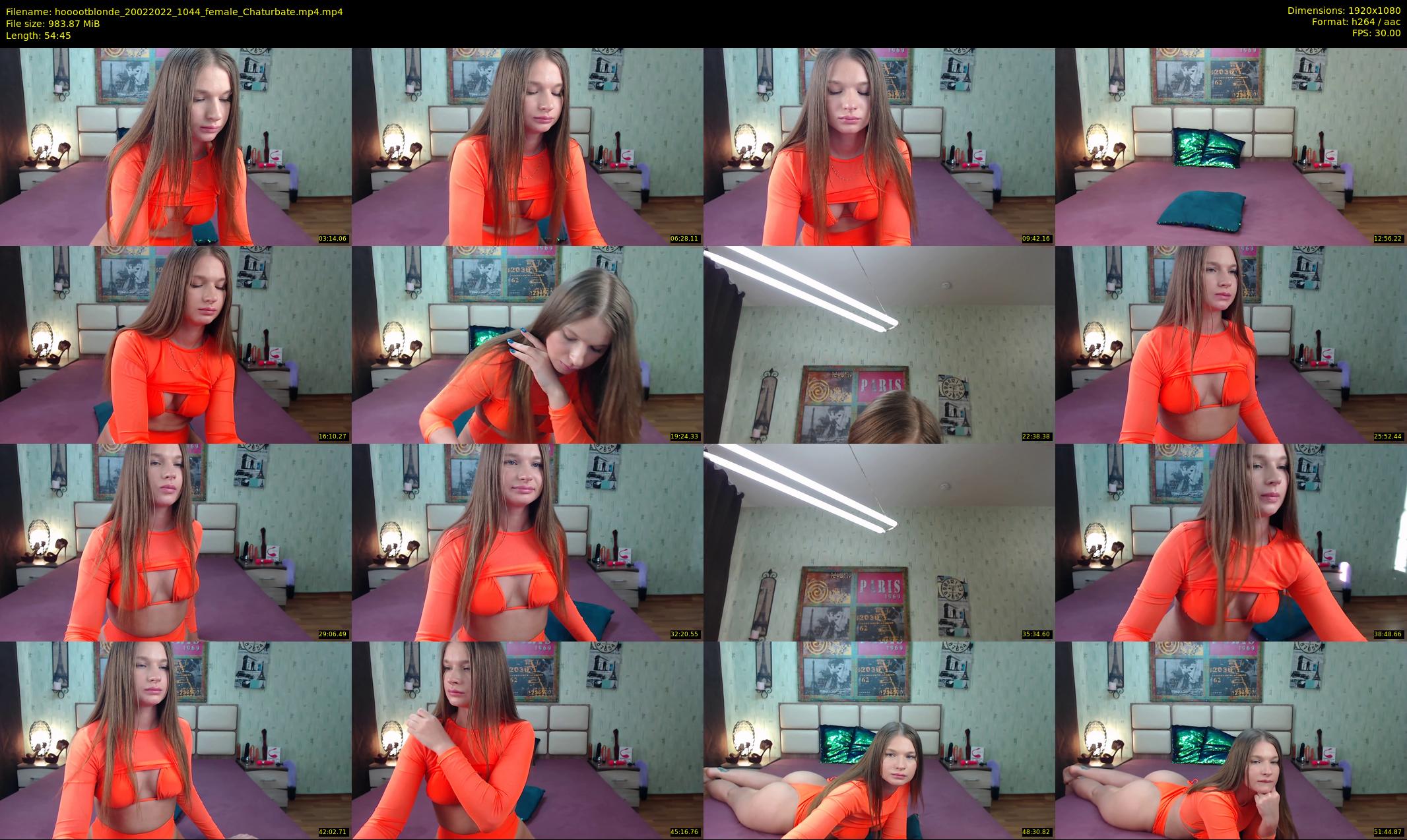 hooootblonde — 55 minute Chaturbate female cam show recording, 1080p, Feb 20, 2022