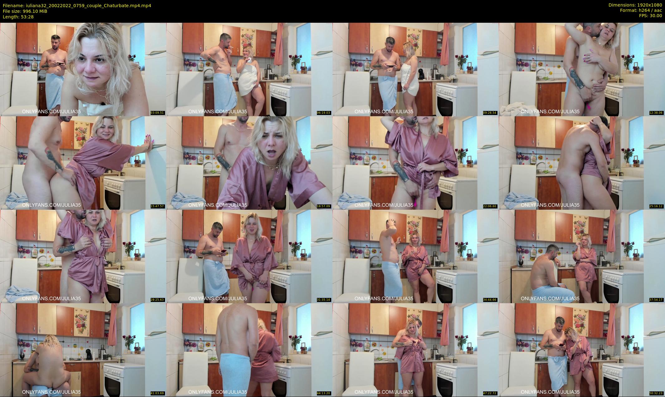 iuliana32 — 54 minute Chaturbate couple cam show recording, 1080p, Feb 20, 2022