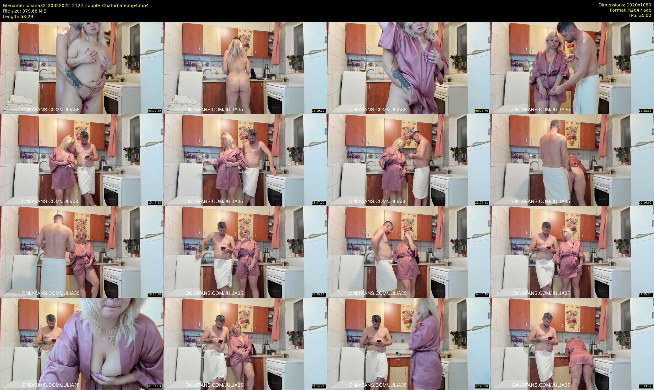 iuliana32 — 54 minute Chaturbate couple cam show recording, 1080p, Feb 20, 2022