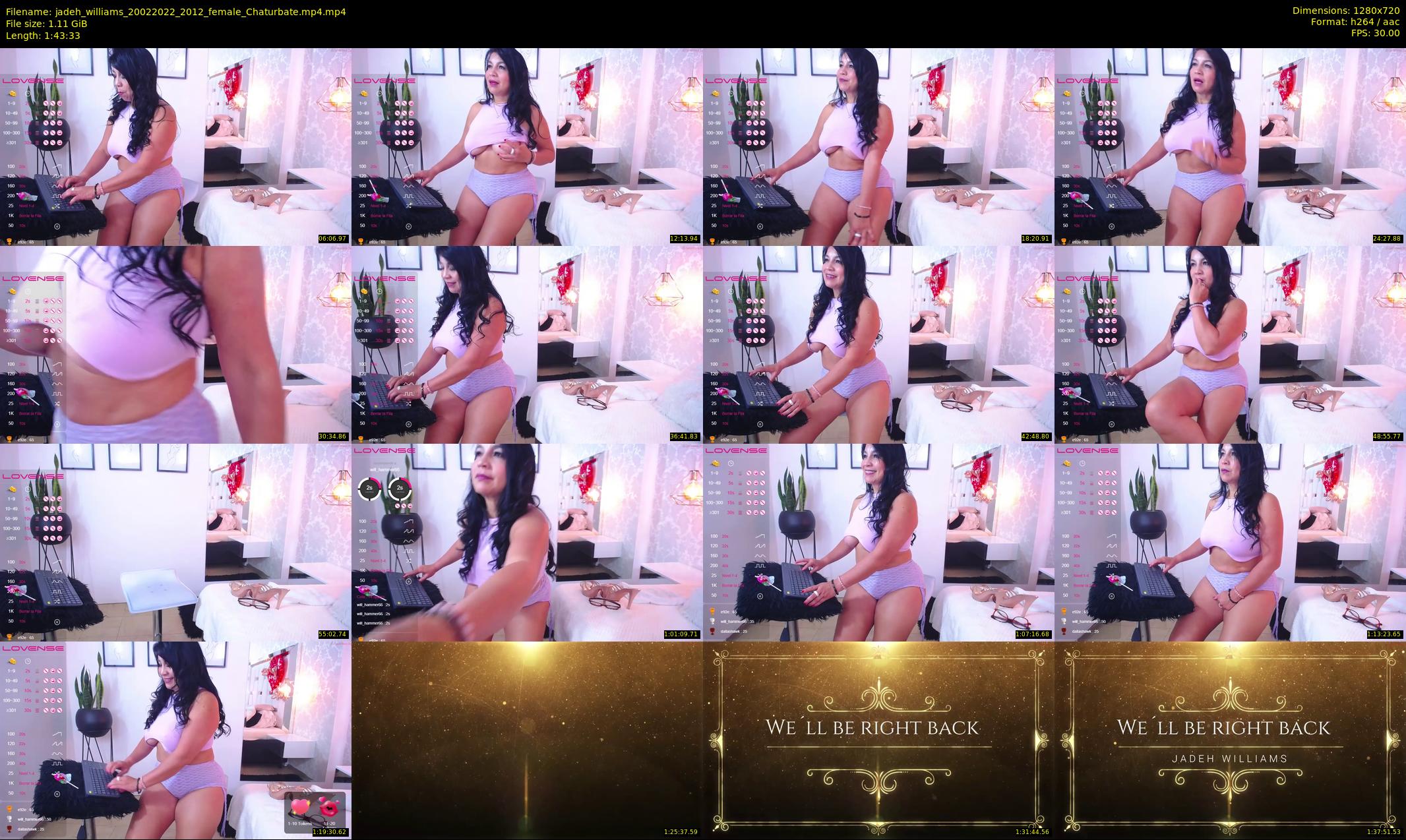 jadeh_williams — 104 minute Chaturbate female cam show recording, 720p, Feb 20, 2022