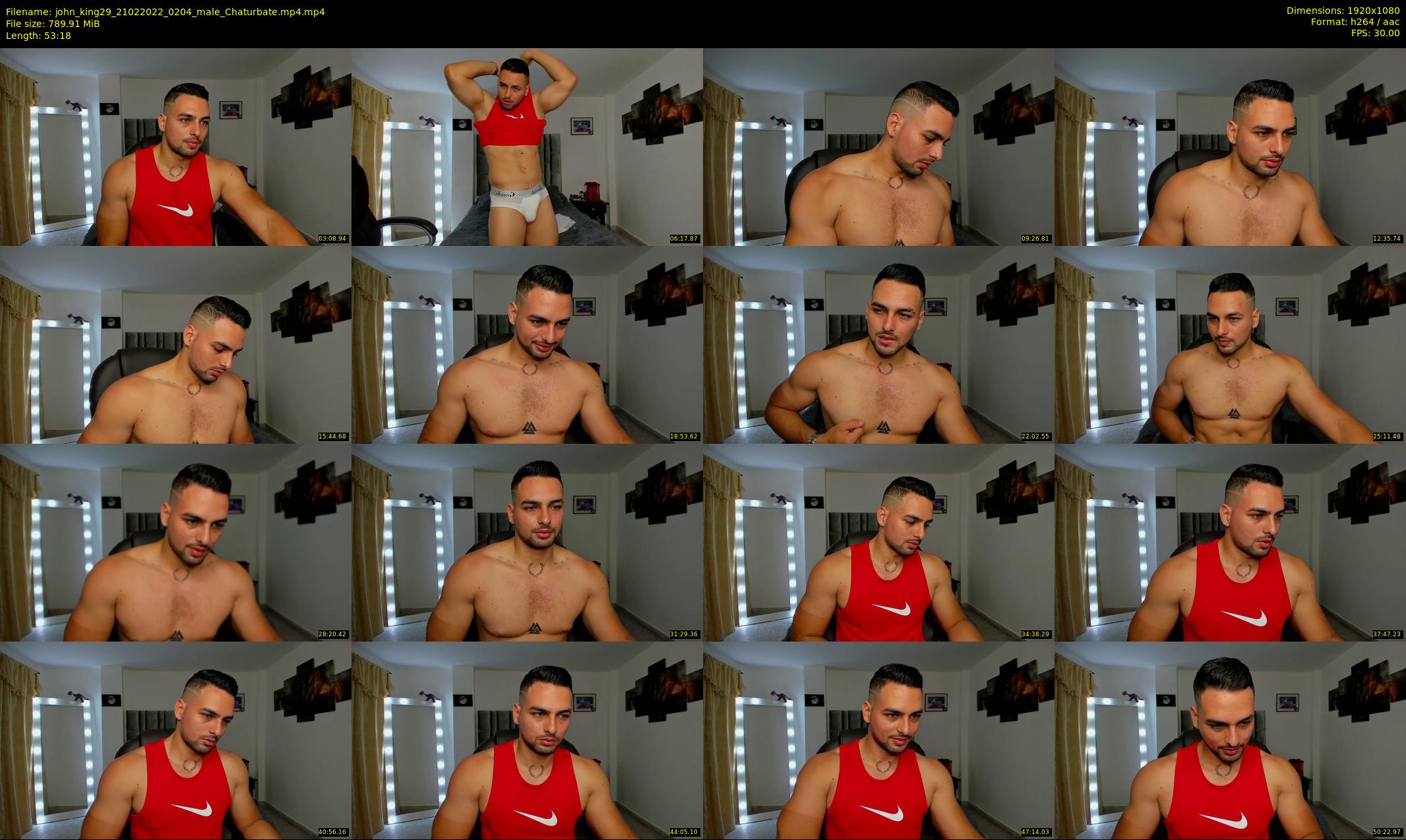 john_king29 — 54 minute Chaturbate male cam show recording, 1080p, Feb 21, 2022