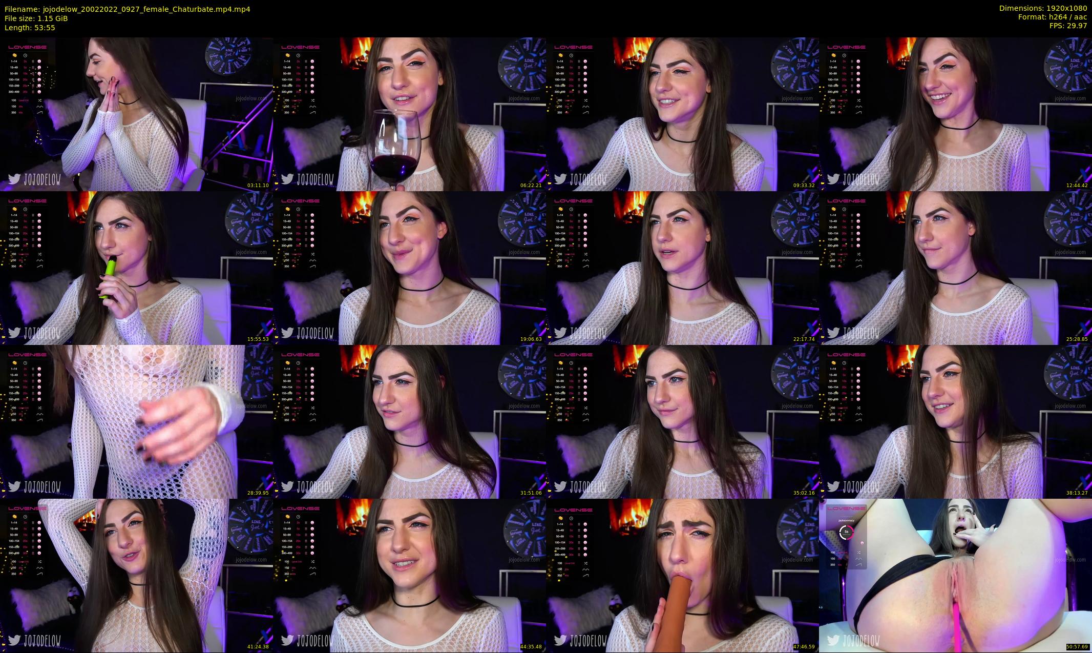 jojodelow — 54 minute Chaturbate female cam show recording, 1080p, Feb 20, 2022