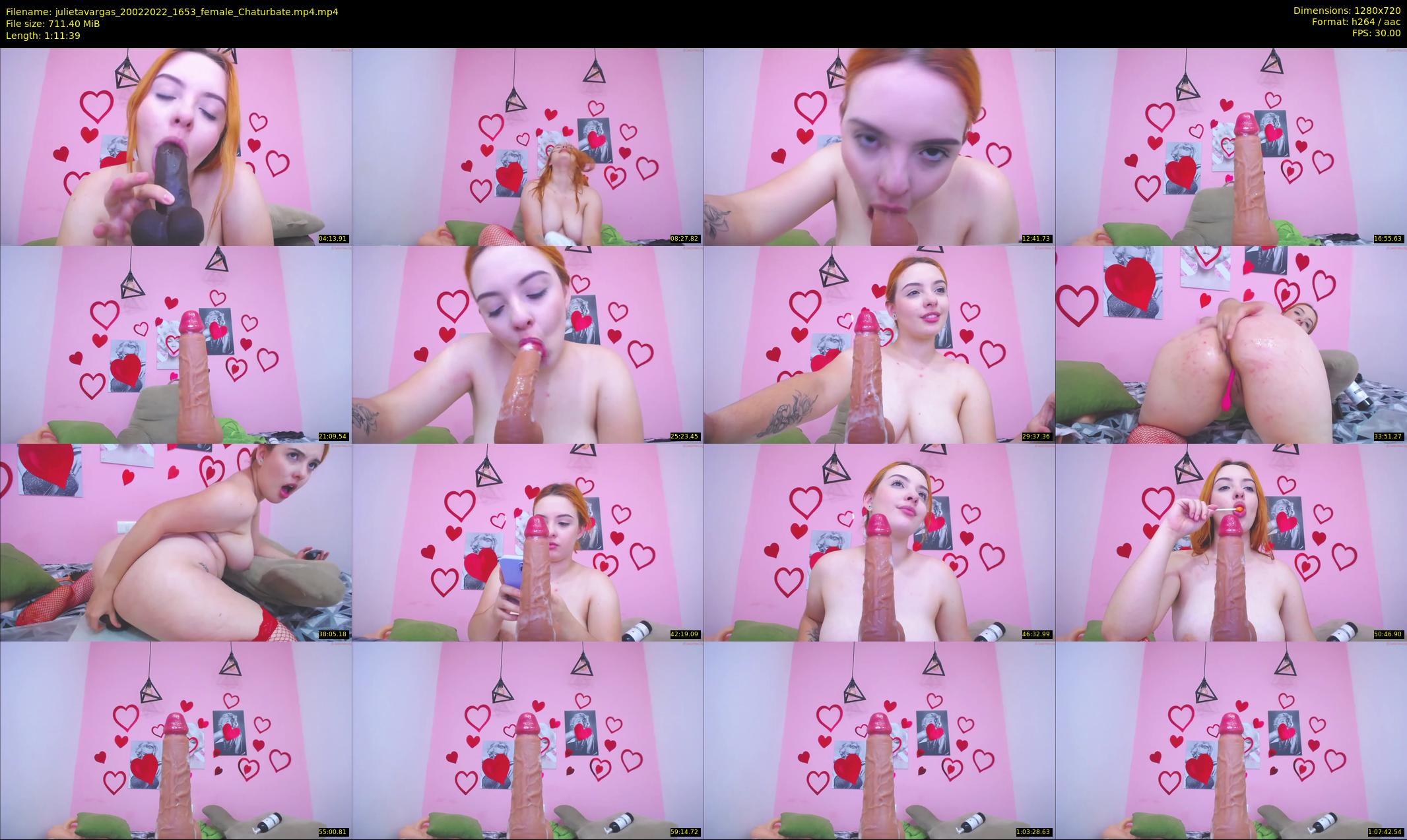 julietavargas — 72 minute Chaturbate female cam show recording, 720p, Feb 20, 2022
