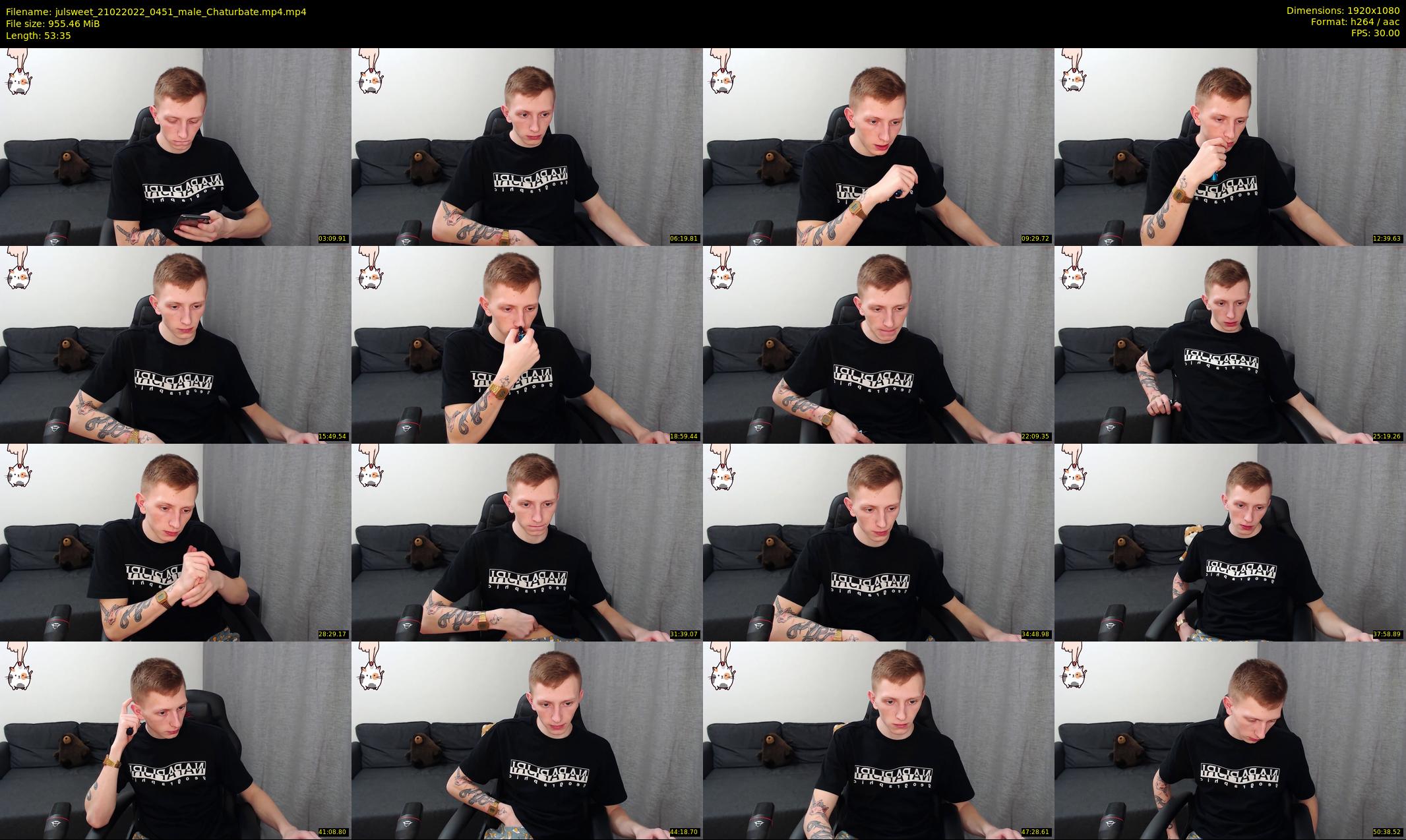 julsweet — 54 minute Chaturbate male cam show recording, 1080p, Feb 21, 2022