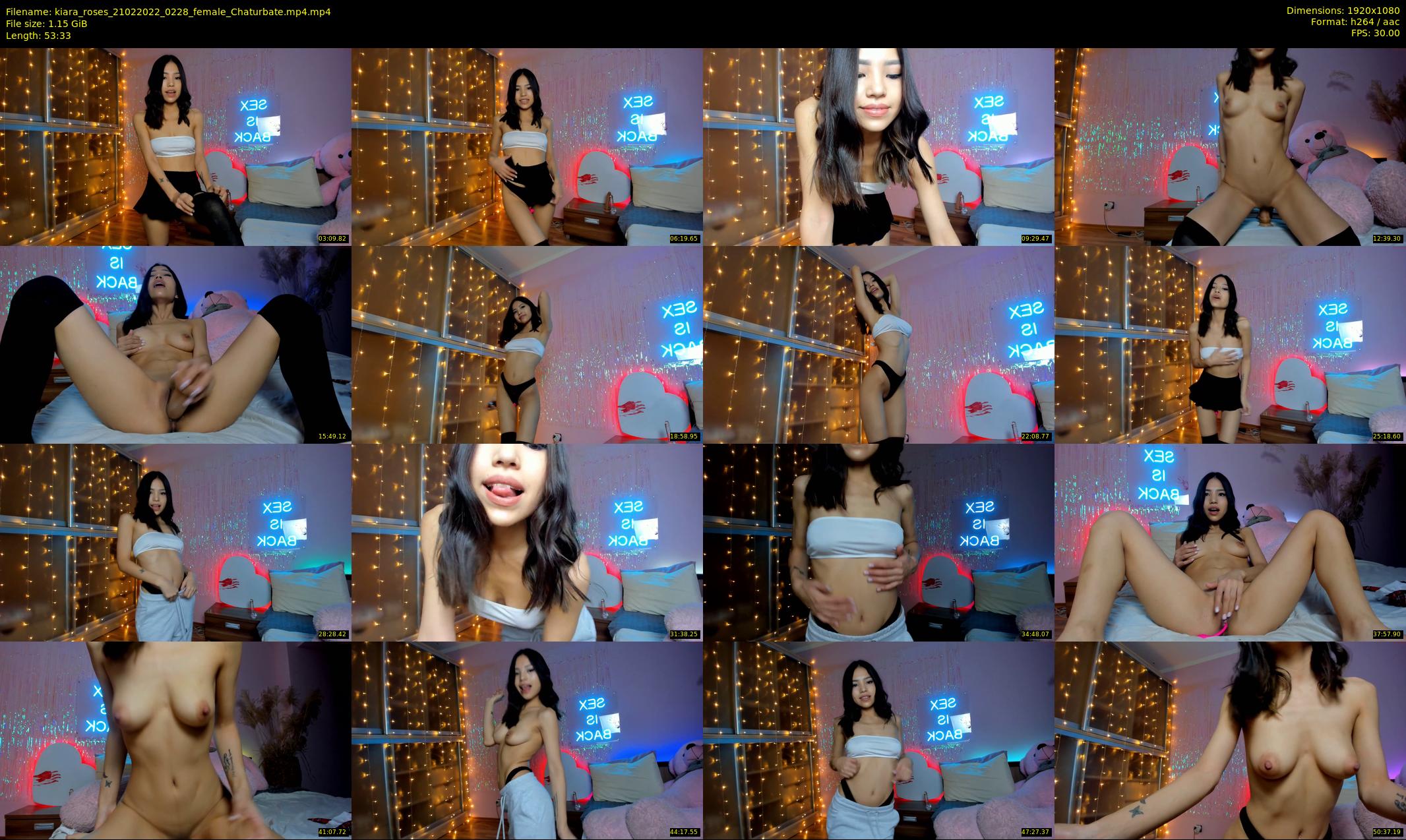 kiara_roses — 54 minute Chaturbate female cam show recording, 1080p, Feb 21, 2022