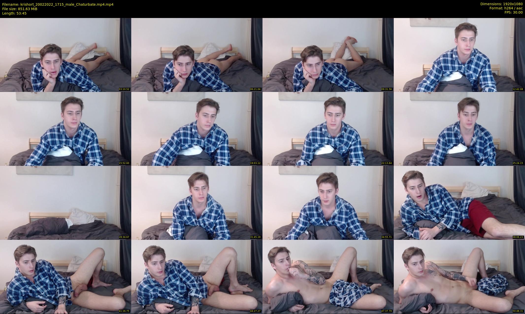 krishort — 54 minute Chaturbate male cam show recording, 1080p, Feb 20, 2022
