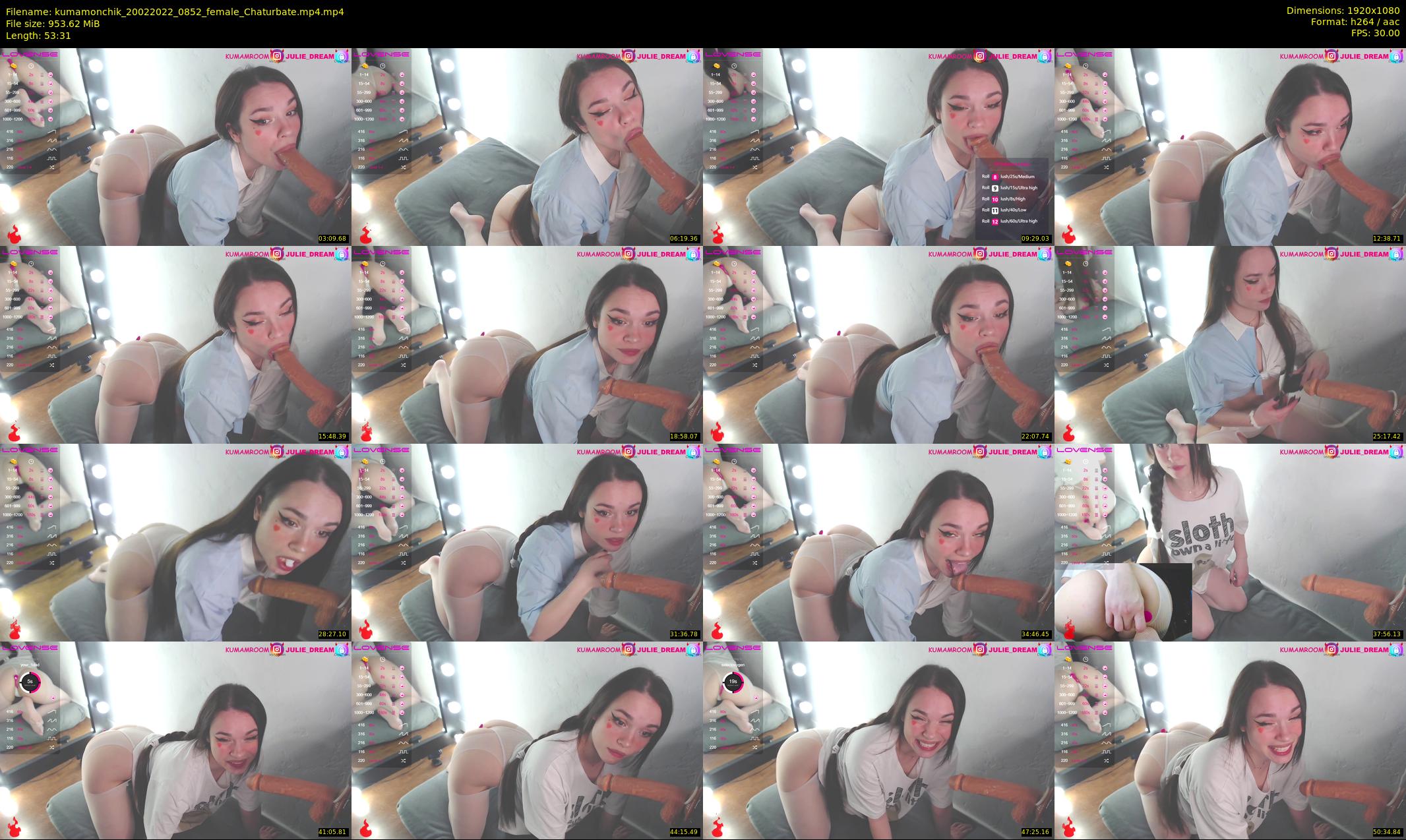 kumamonchik — 54 minute Chaturbate couple cam show recording, 1080p, Feb 20, 2022