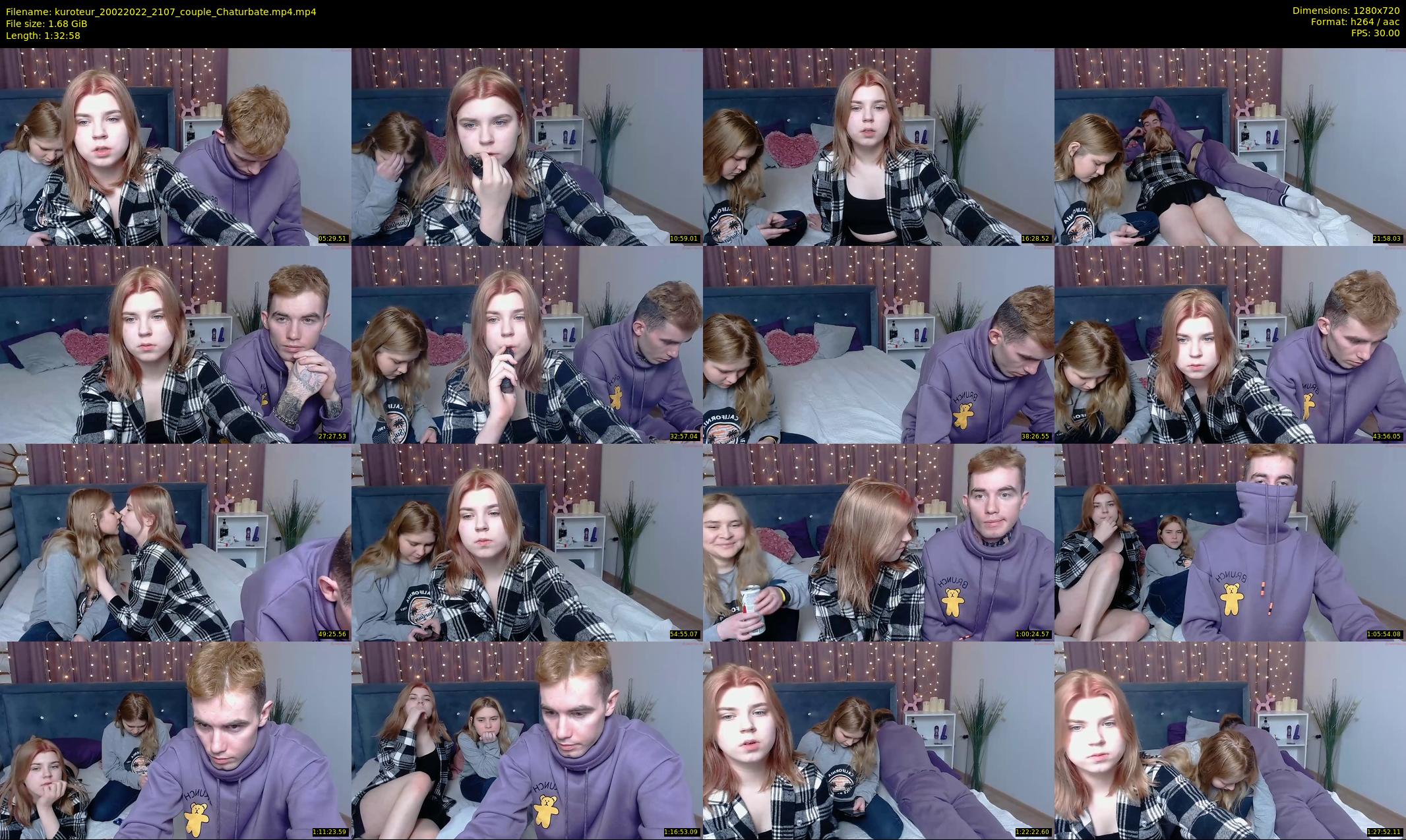 kuroteur — 93 minute Chaturbate couple cam show recording, 720p, Feb 20, 2022