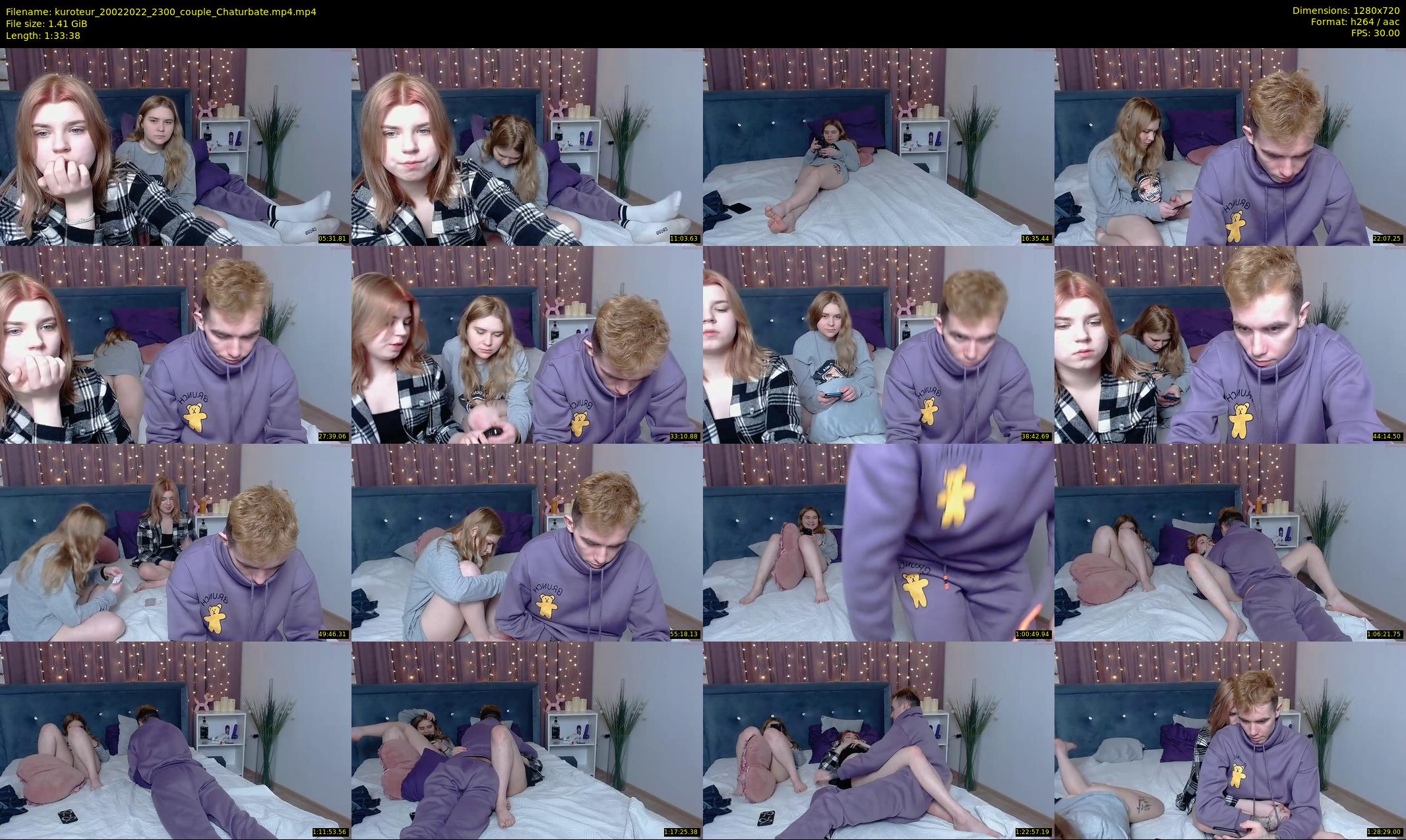 kuroteur — 94 minute Chaturbate couple cam show recording, 720p, Feb 20, 2022
