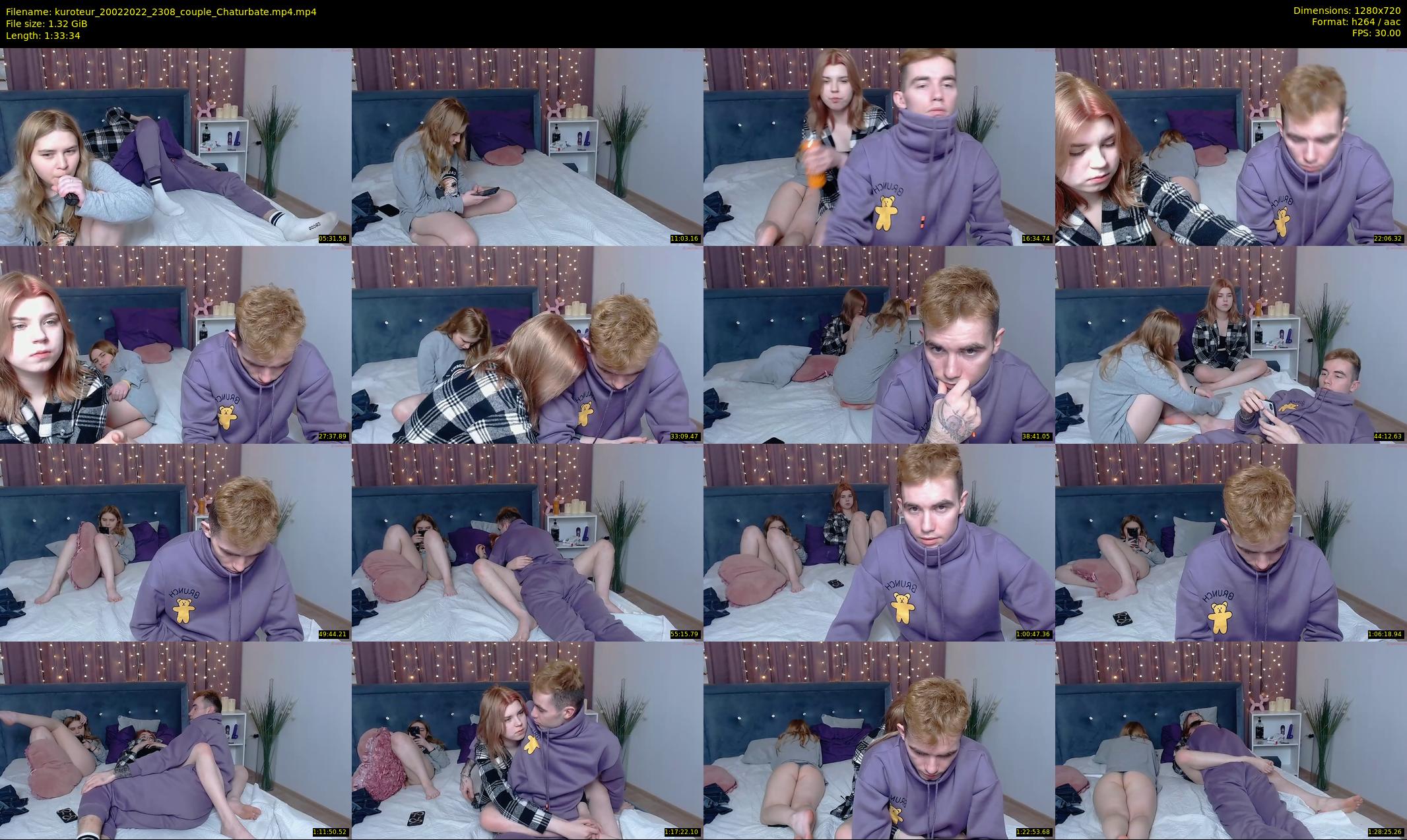 kuroteur — 94 minute Chaturbate couple cam show recording, 720p, Feb 20, 2022