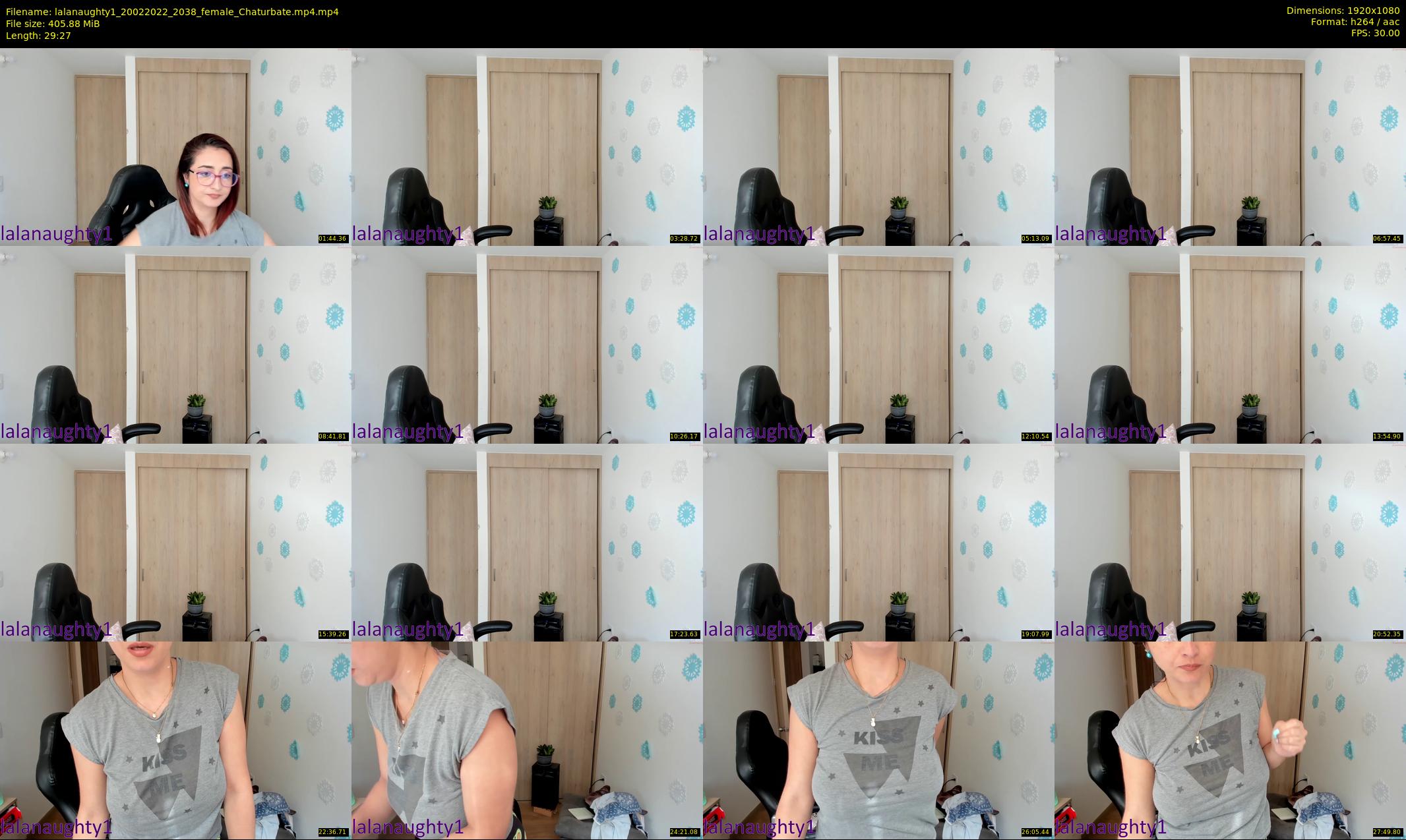 lalanaughty1 — 30 minute Chaturbate female cam show recording, 1080p, Feb 20, 2022