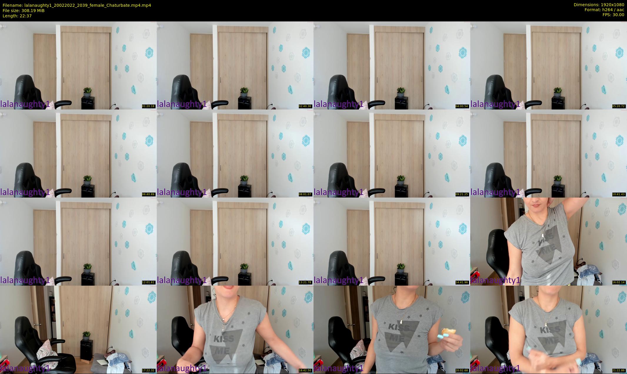 lalanaughty1 — 23 minute Chaturbate female cam show recording, 1080p, Feb 20, 2022
