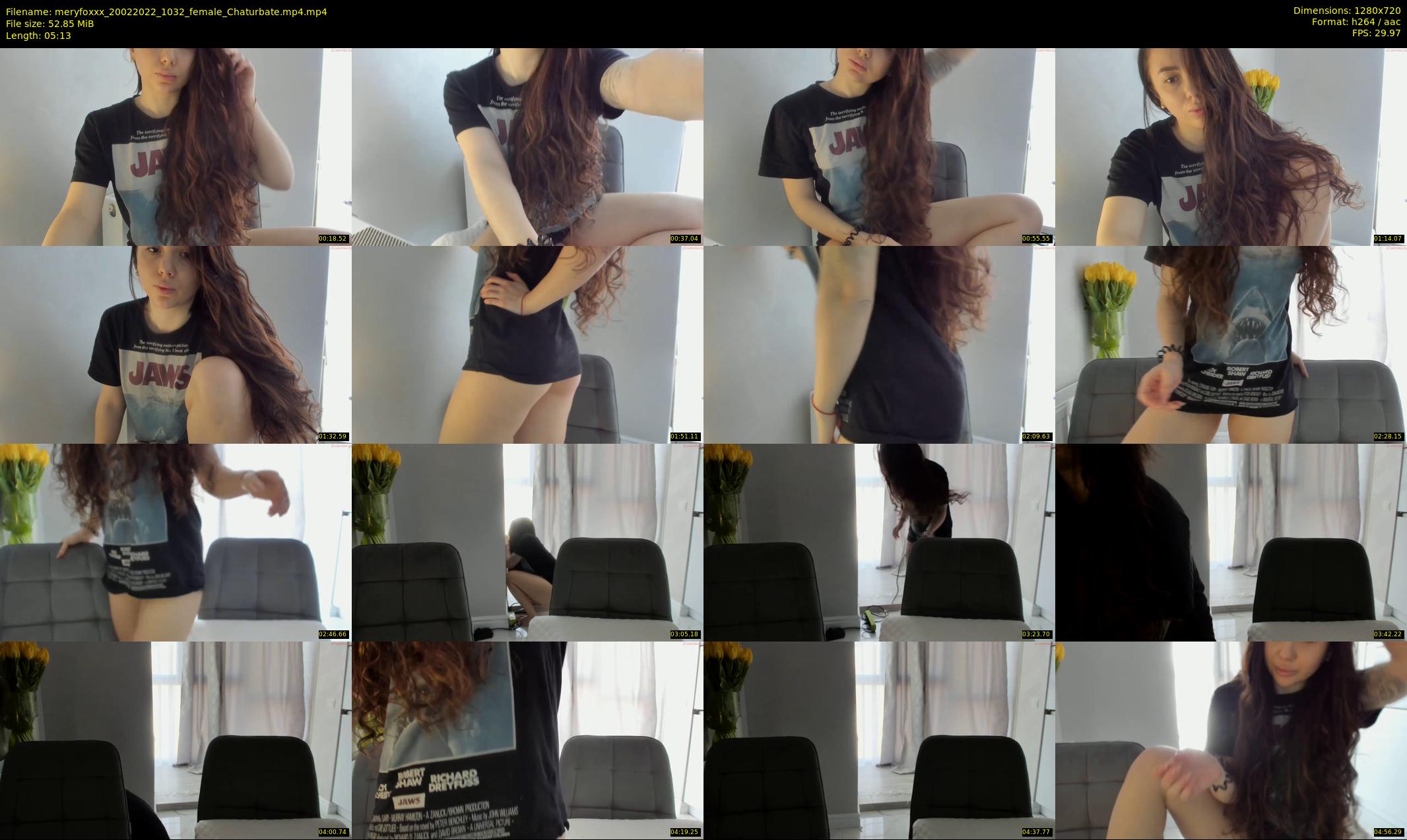meryfoxxx — 6 minute Chaturbate female cam show recording, 720p, Feb 20, 2022