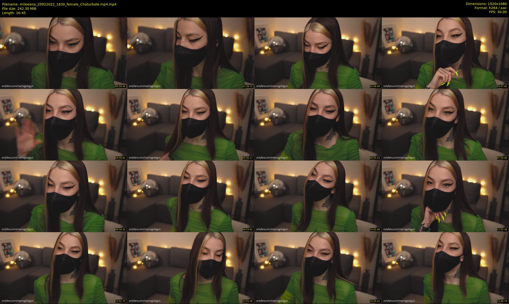 mileeena — 17 minute Chaturbate female cam show recording, 1080p, Feb 20, 2022