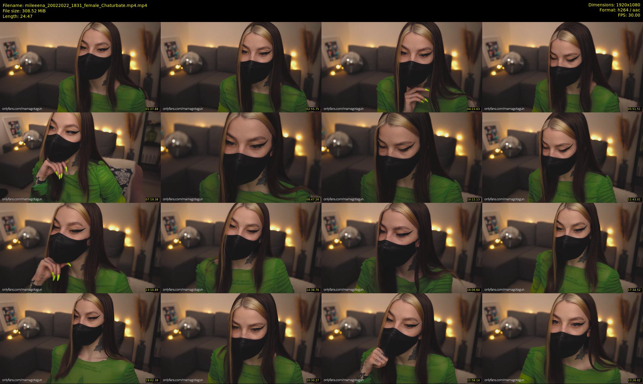 mileeena — 25 minute Chaturbate female cam show recording, 1080p, Feb 20, 2022