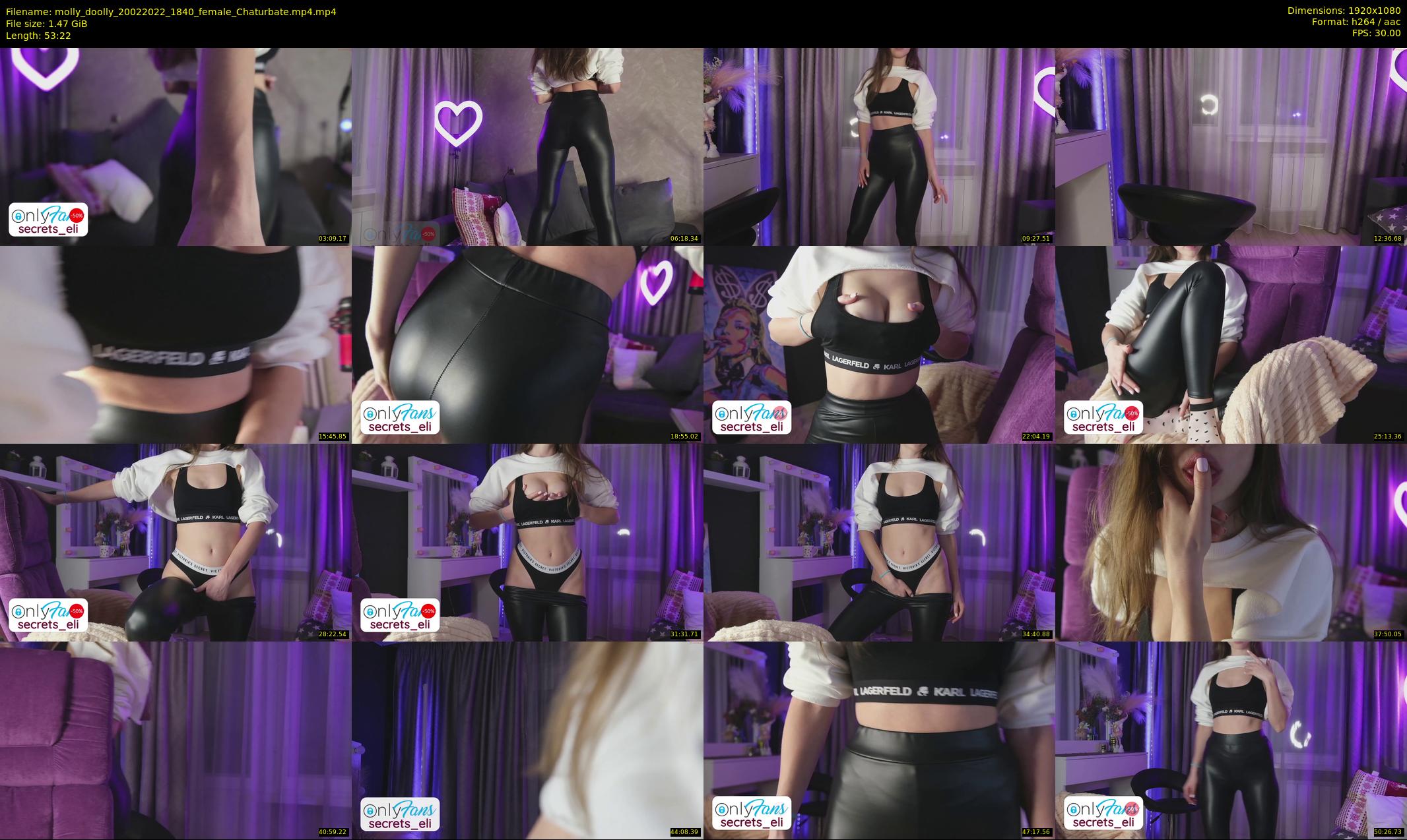 molly_doolly — 54 minute Chaturbate female cam show recording, 1080p, Feb 20, 2022