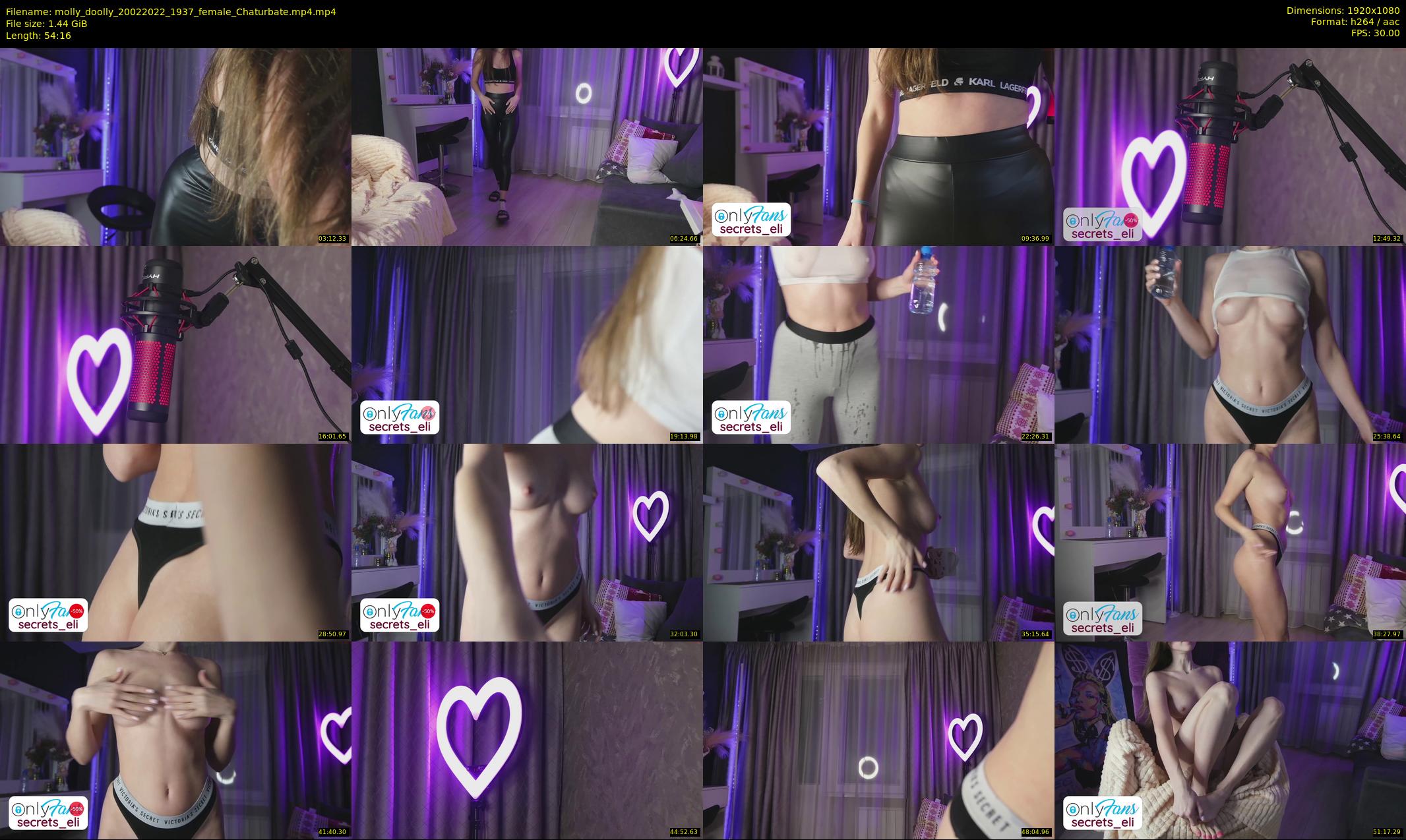 molly_doolly — 55 minute Chaturbate female cam show recording, 1080p, Feb 20, 2022