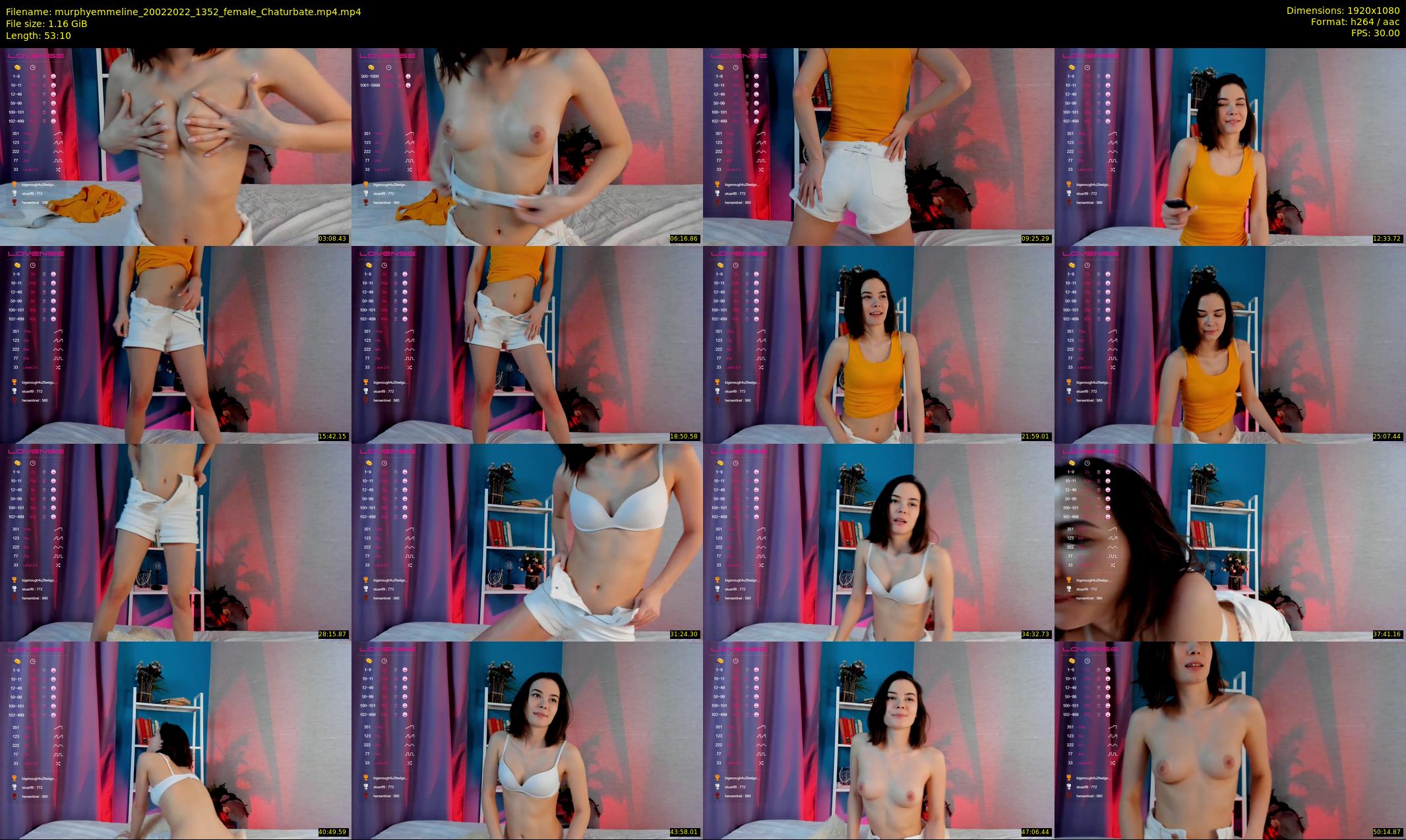 murphyemmeline — 54 minute Chaturbate female cam show recording, 1080p, Feb 20, 2022