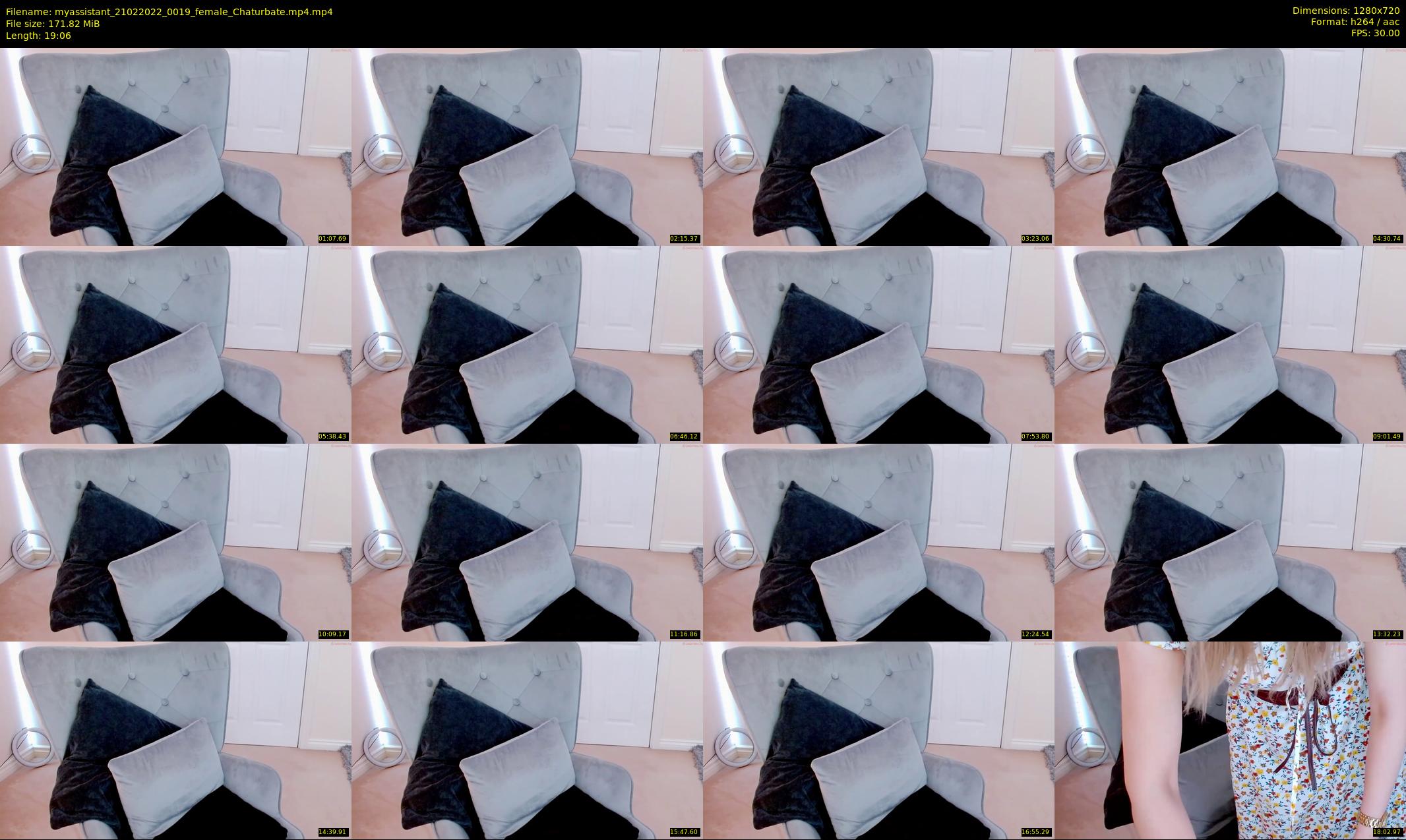 myassistant — 20 minute Chaturbate female cam show recording, 720p, Feb 21, 2022