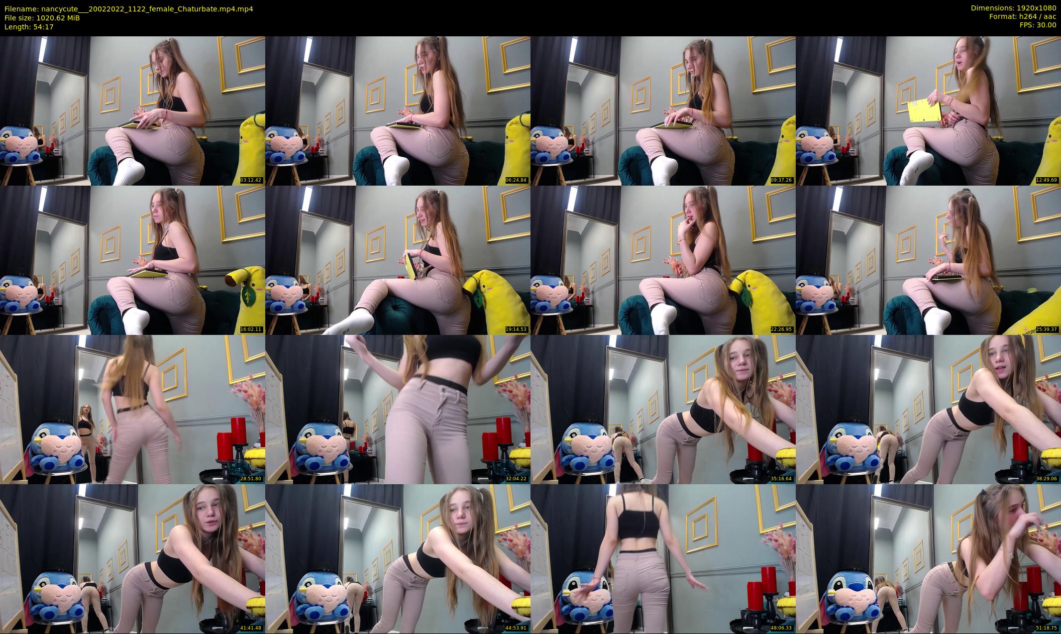 nancycute__ — 55 minute Chaturbate female cam show recording, 1080p, Feb 20, 2022