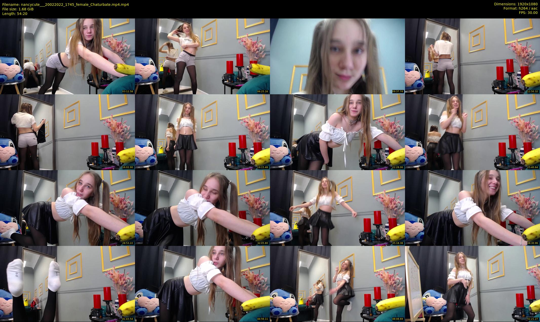 nancycute__ — 55 minute Chaturbate female cam show recording, 1080p, Feb 20, 2022