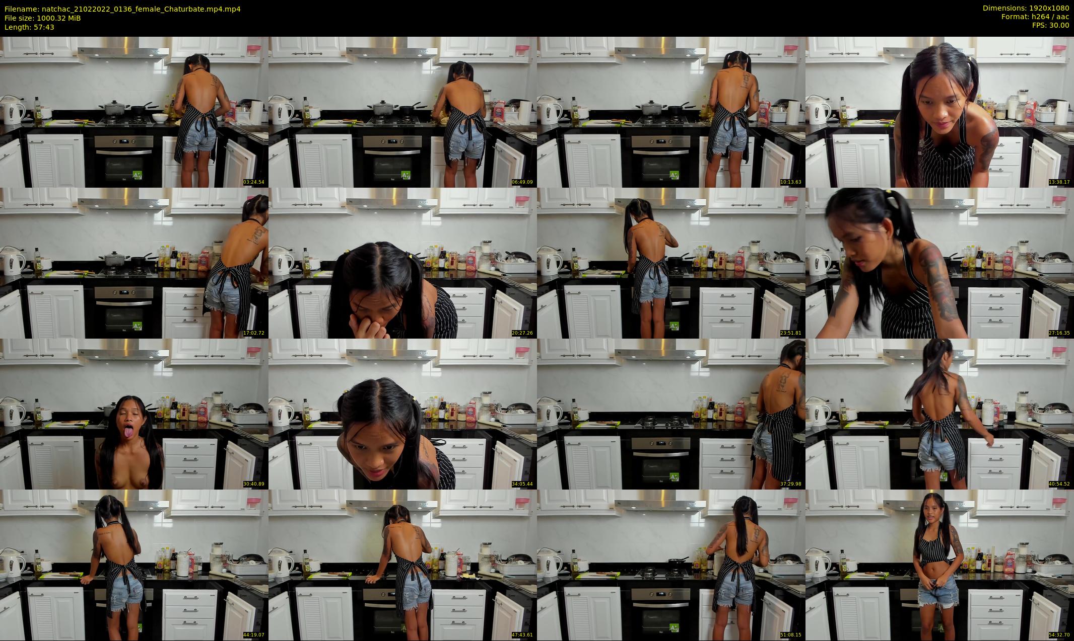natchac — 58 minute Chaturbate female cam show recording, 1080p, Feb 21, 2022