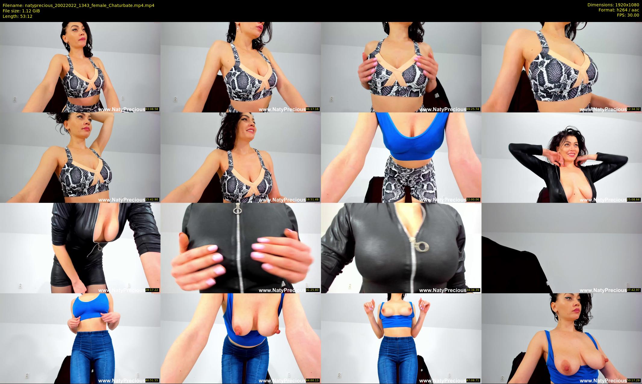 natyprecious — 54 minute Chaturbate female cam show recording, 1080p, Feb 20, 2022