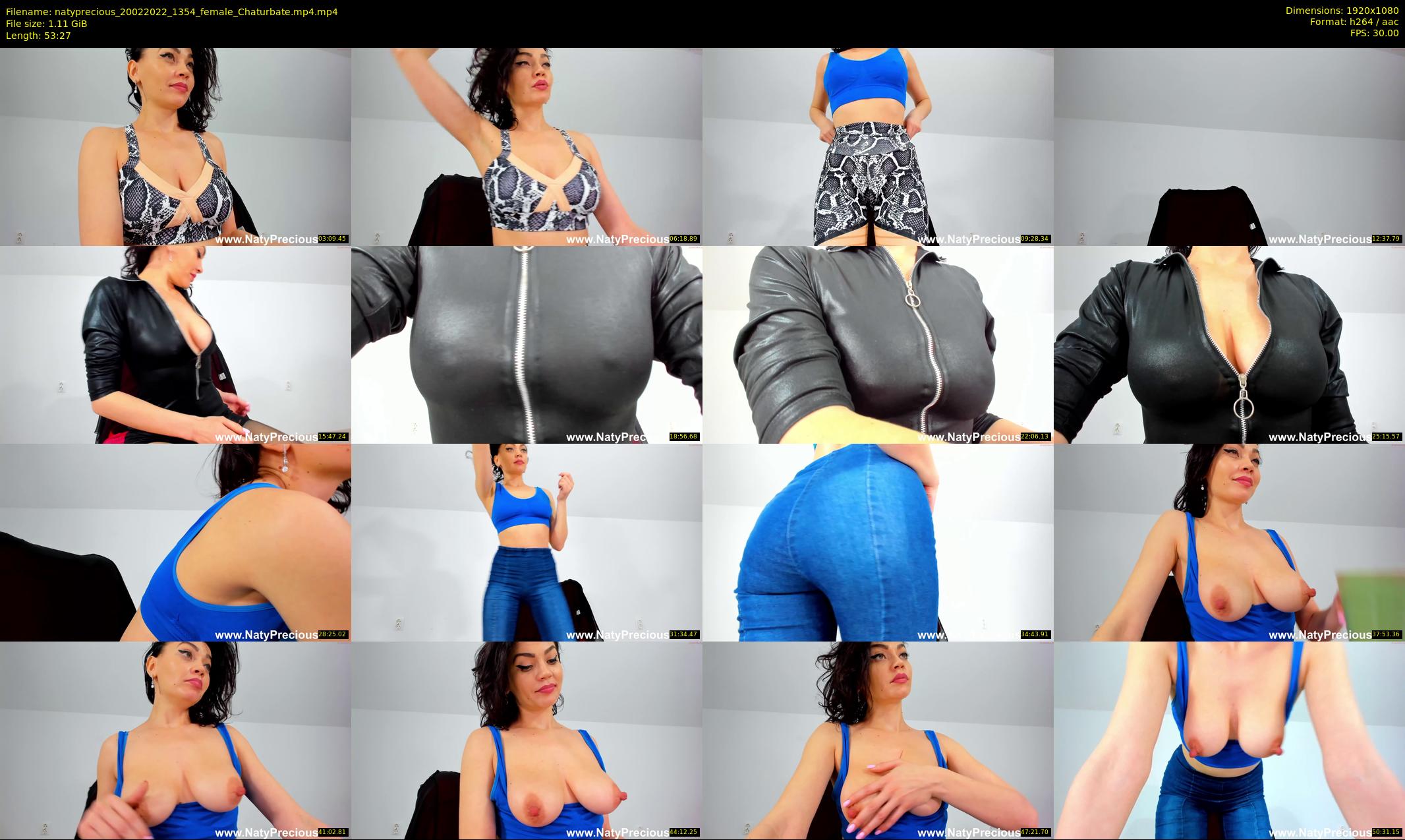 natyprecious — 54 minute Chaturbate female cam show recording, 1080p, Feb 20, 2022