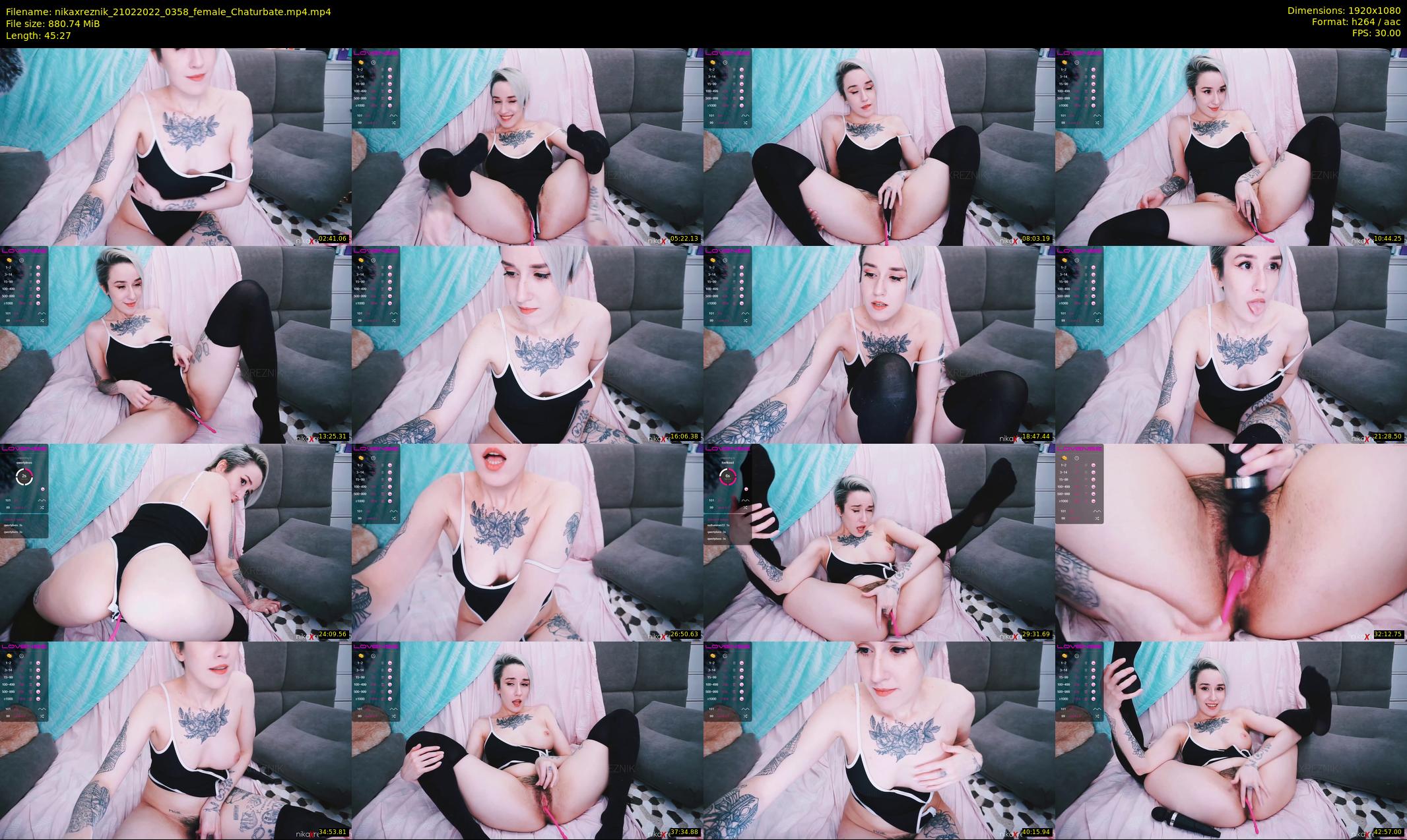 nikaxreznik — 46 minute Chaturbate female cam show recording, 1080p, Feb 21, 2022