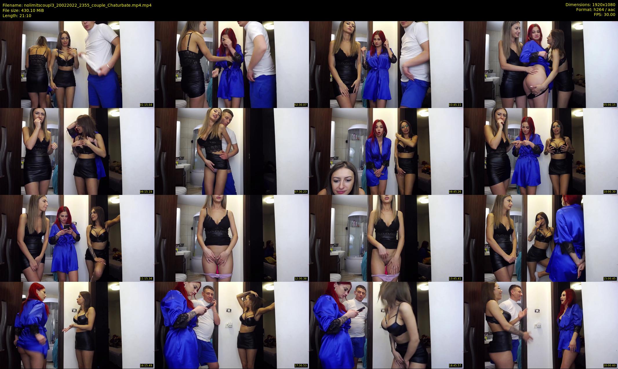 nolimitscoupl3 — 22 minute Chaturbate couple cam show recording, 1080p, Feb 20, 2022