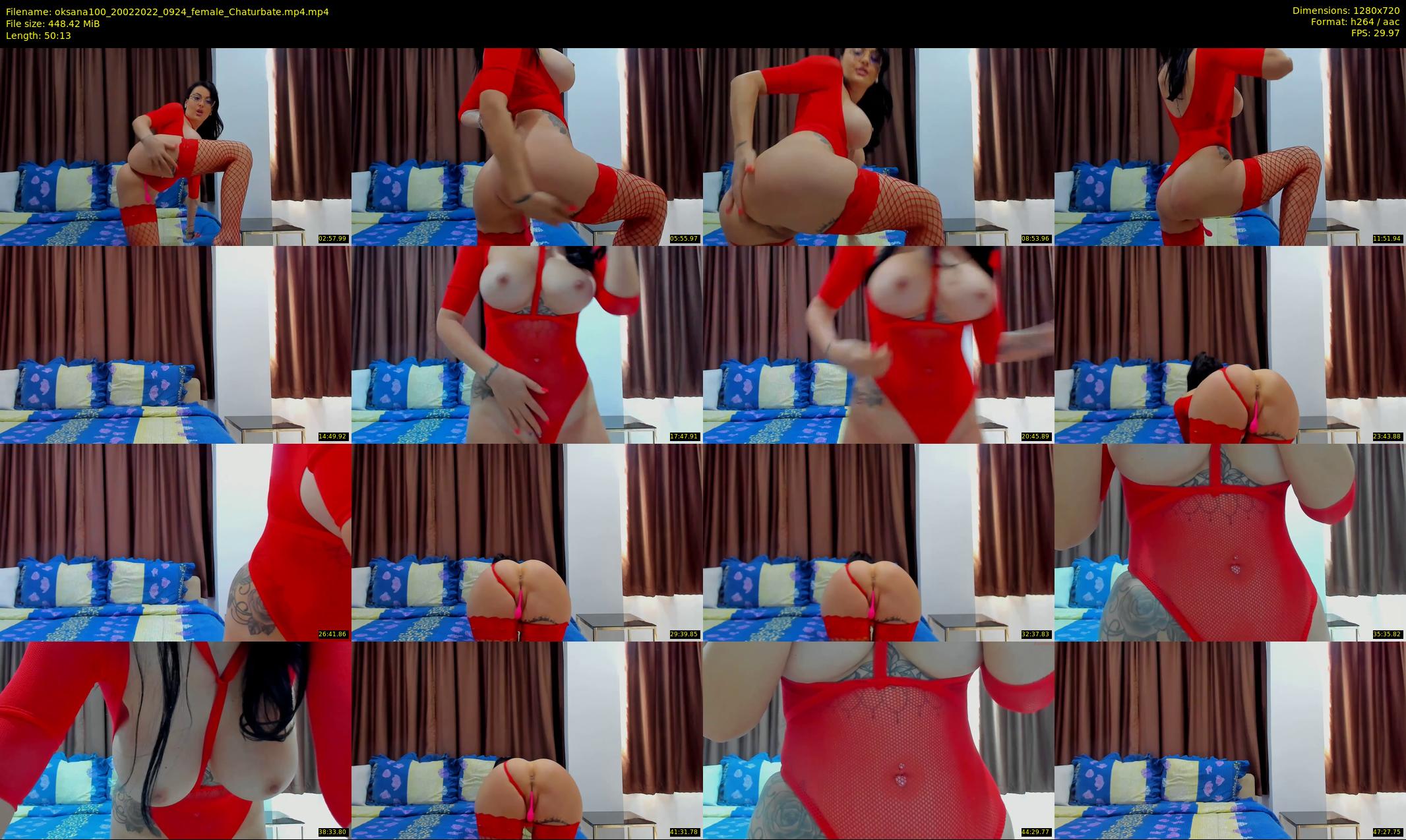 oksana100 — 51 minute Chaturbate female cam show recording, 720p, Feb 20, 2022