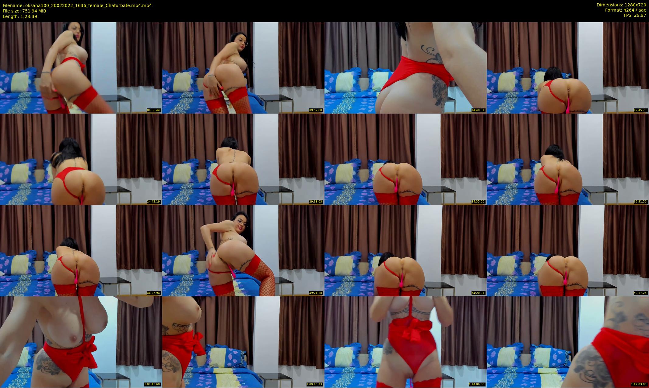 oksana100 — 84 minute Chaturbate female cam show recording, 720p, Feb 20, 2022