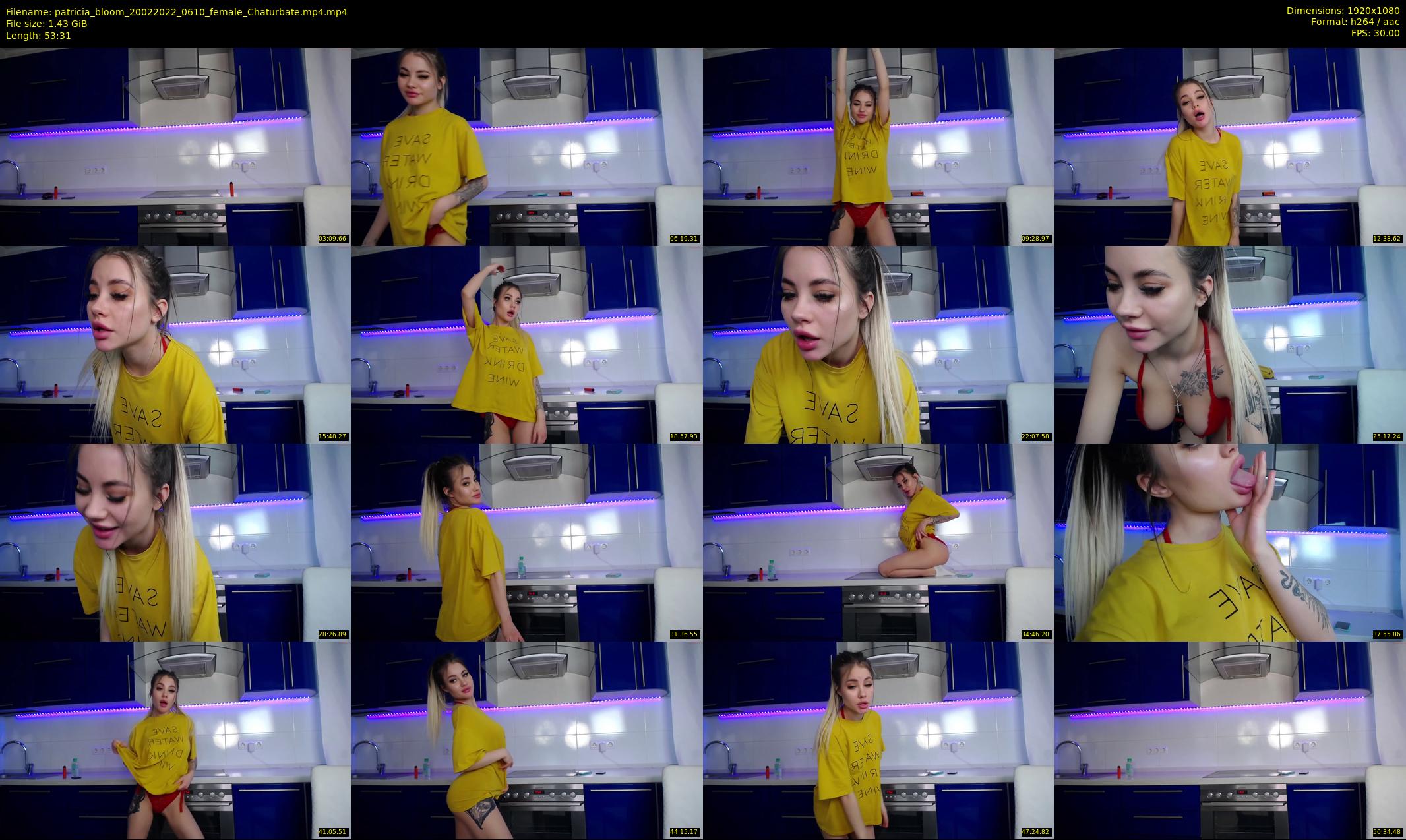 patricia_bloom — 54 minute Chaturbate female cam show recording, 1080p, Feb 20, 2022