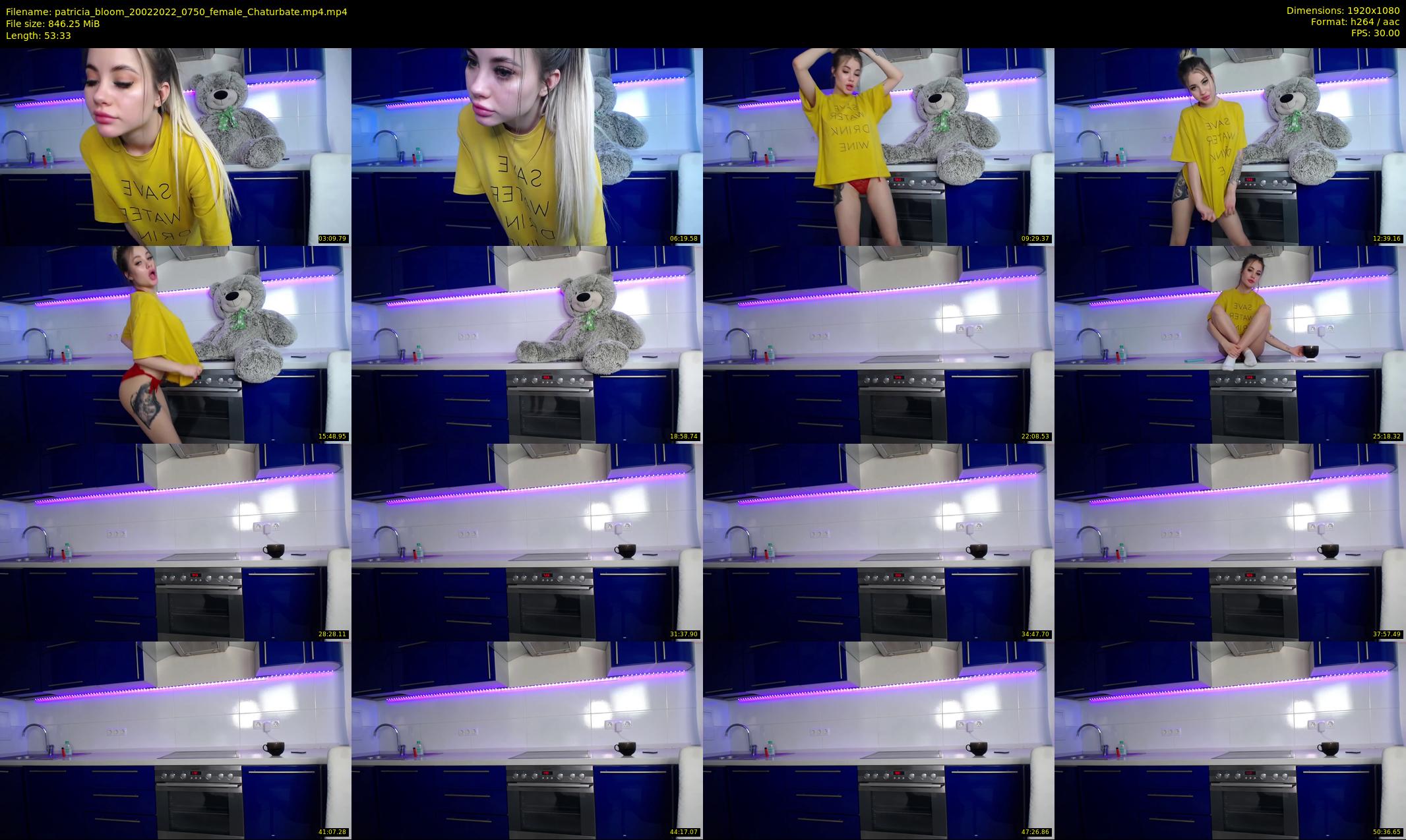 patricia_bloom — 54 minute Chaturbate female cam show recording, 1080p, Feb 20, 2022