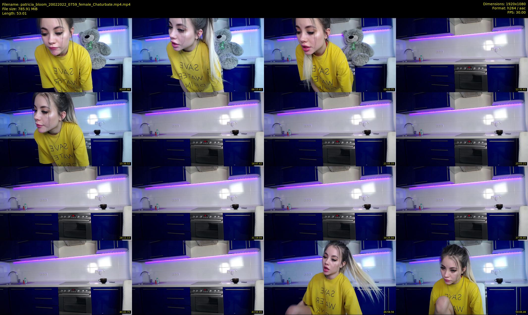 patricia_bloom — 54 minute Chaturbate female cam show recording, 1080p, Feb 20, 2022