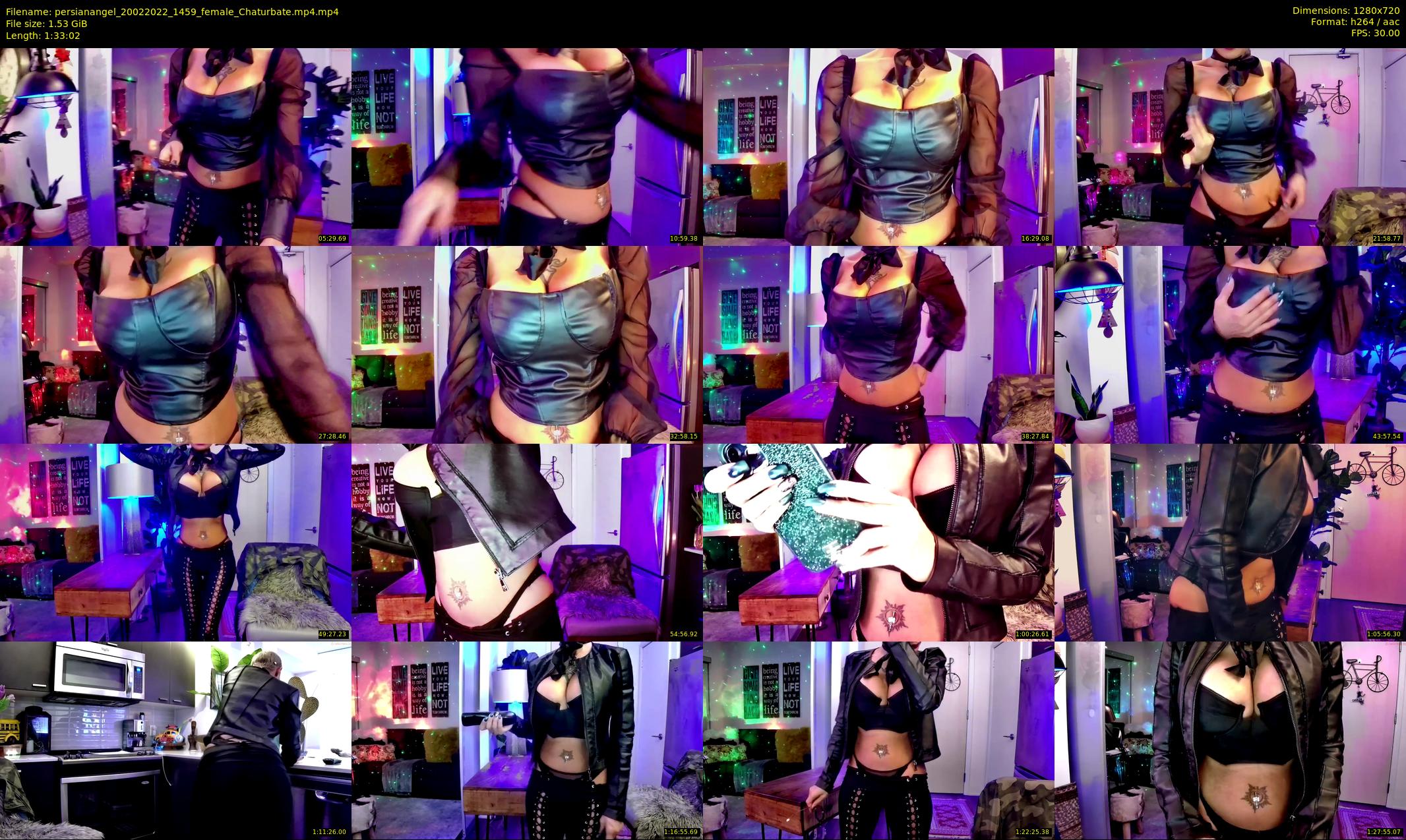 persianangel — 94 minute Chaturbate female cam show recording, 720p, Feb 20, 2022