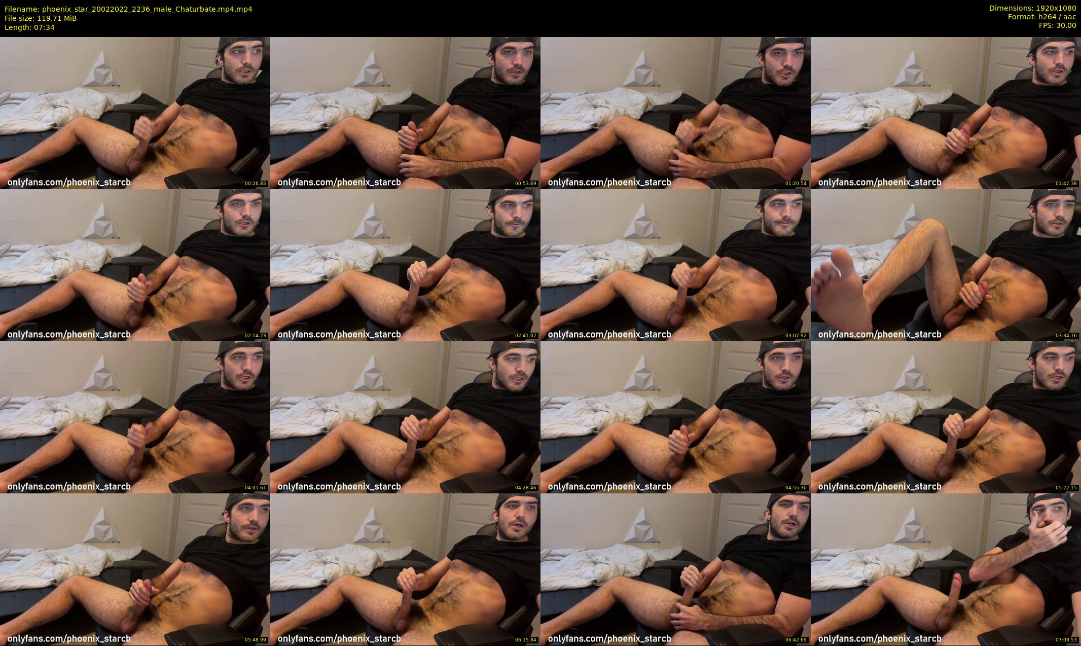 phoenix_star — 8 minute Chaturbate male cam show recording, 1080p, Feb 20, 2022